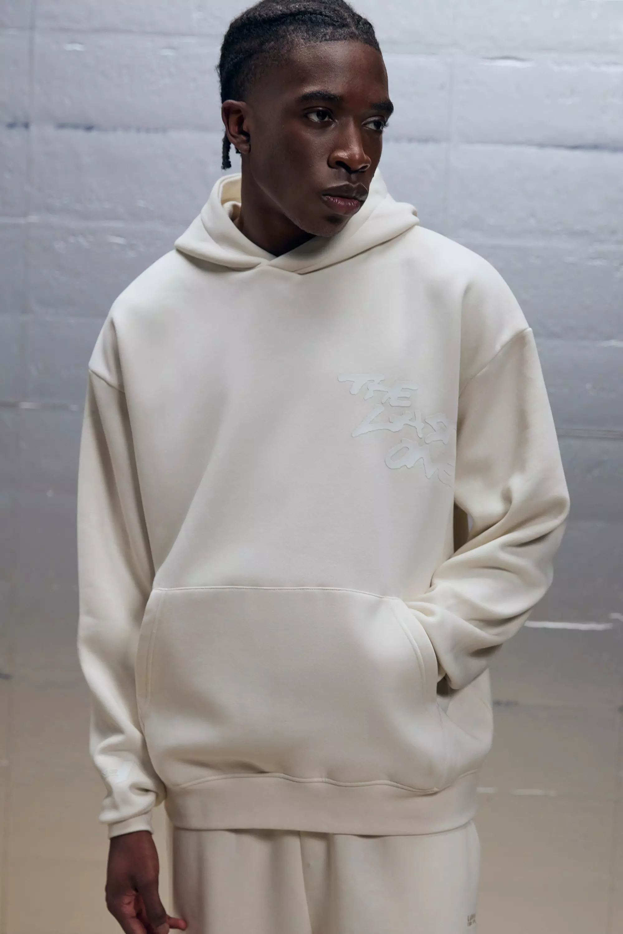 Oversized Boxy Clear Printed The Last One Graphic Hoodie | boohooMAN USA
