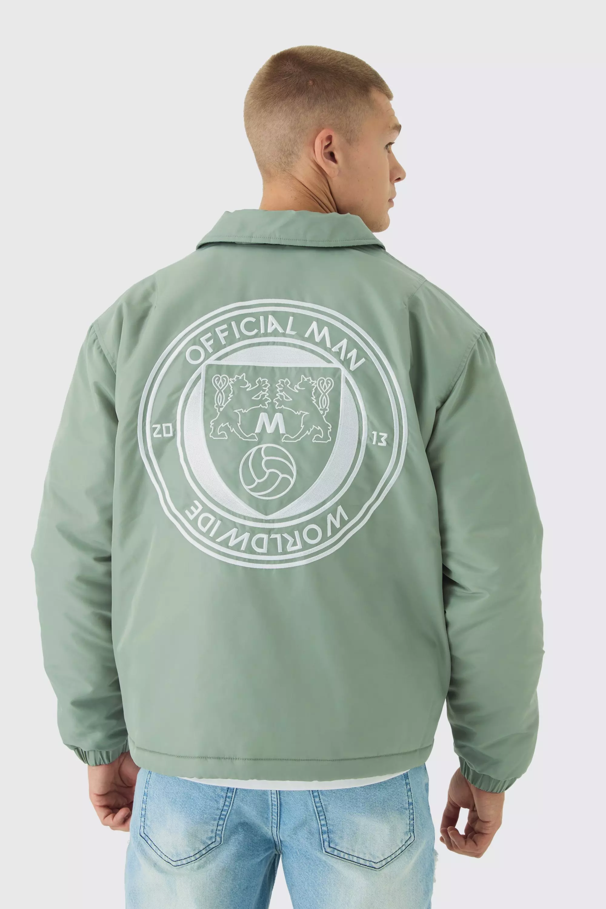 Official Man Padded Coach Jacket In Blue alternative image