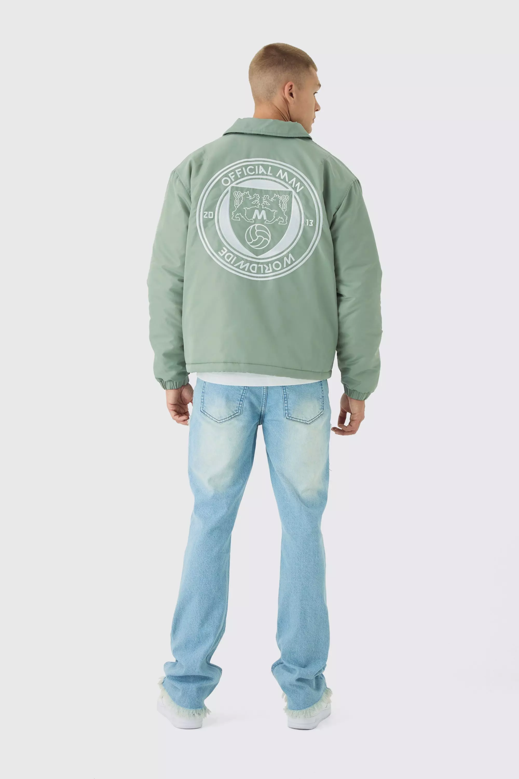 Official Man Padded Coach Jacket In Blue alternative image