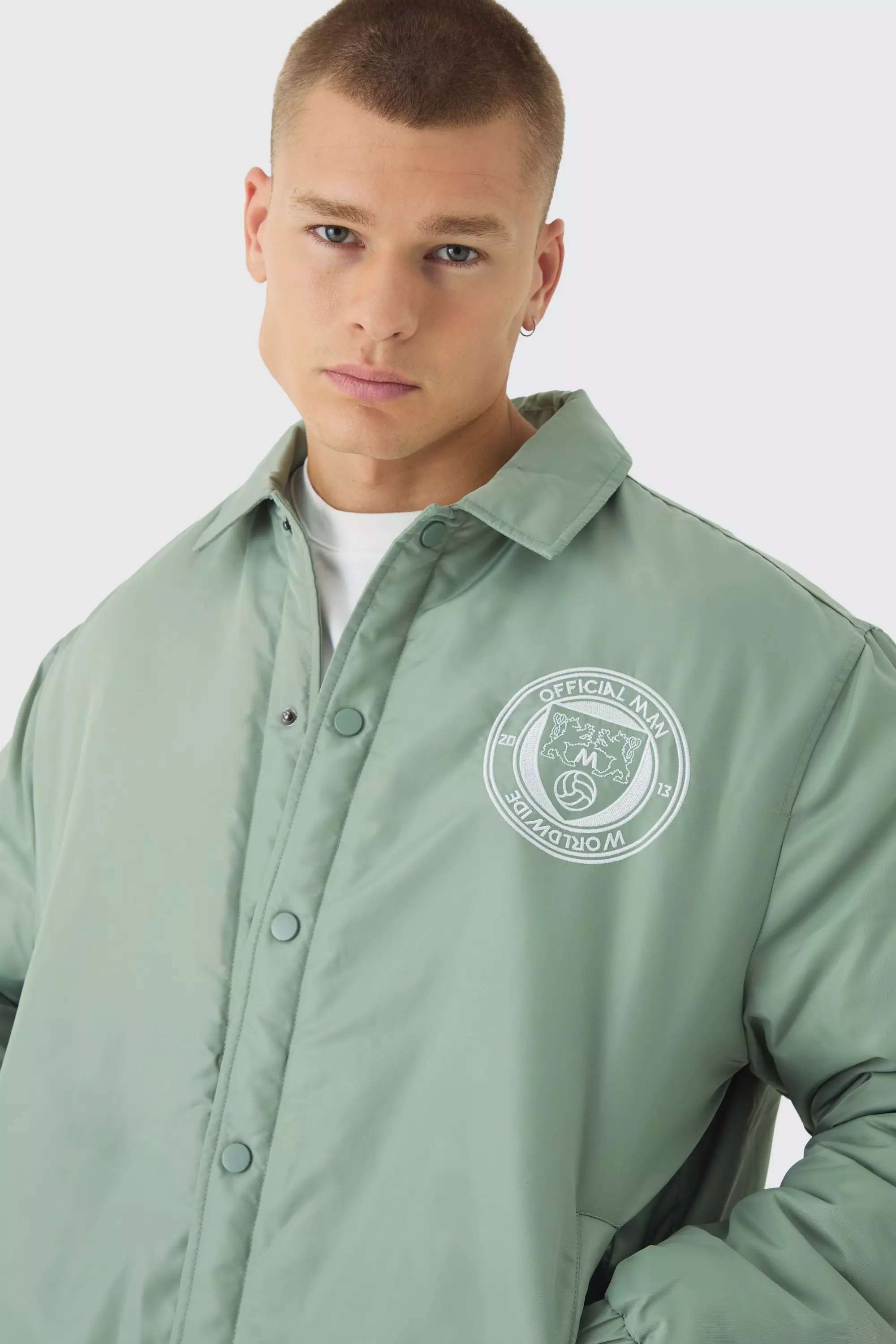 Official Man Padded Coach Jacket In Blue alternative image