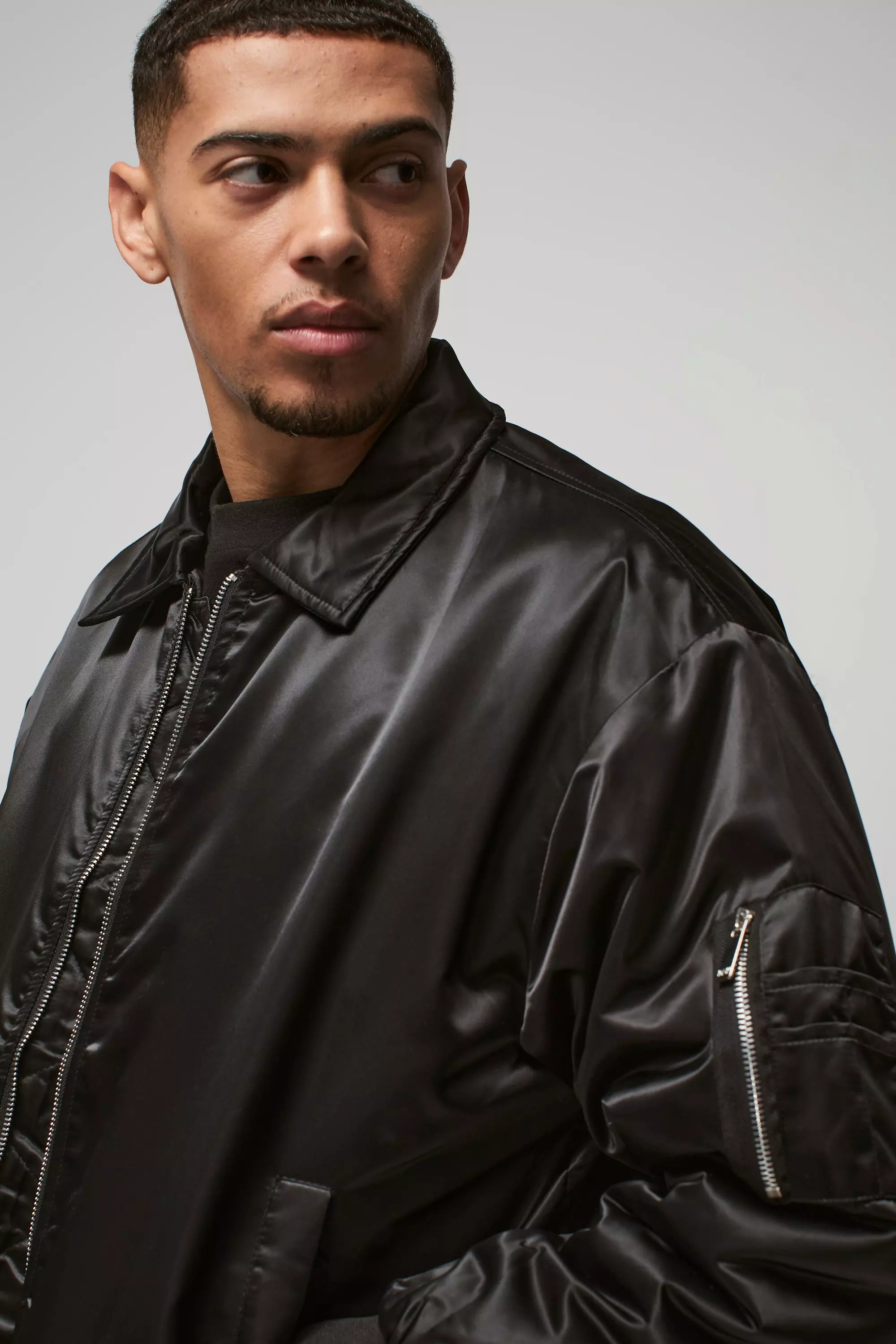 Boohooman bomber jacket clearance