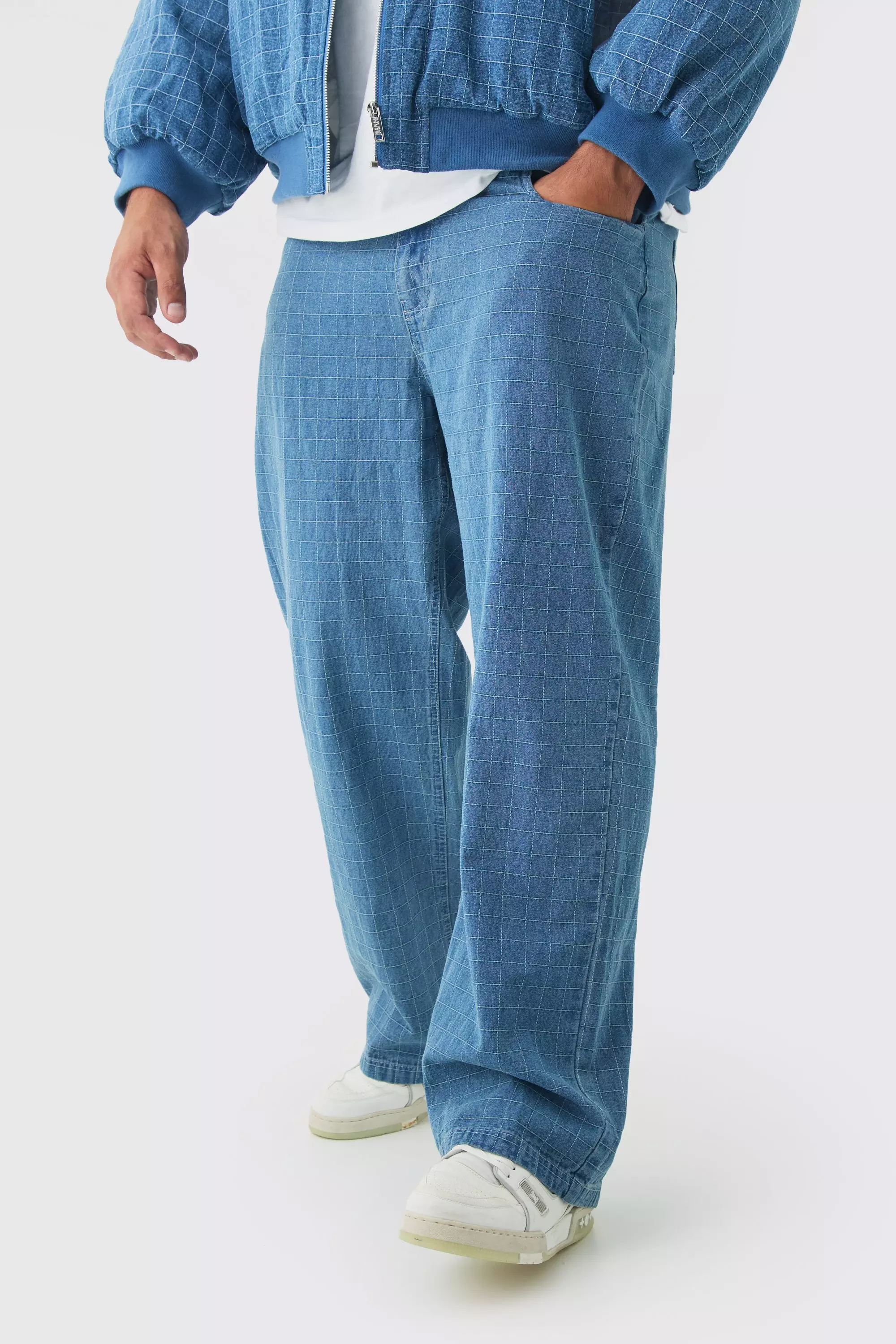 Mid wash Plus Ripstop Relaxed Fit Jeans alternative image