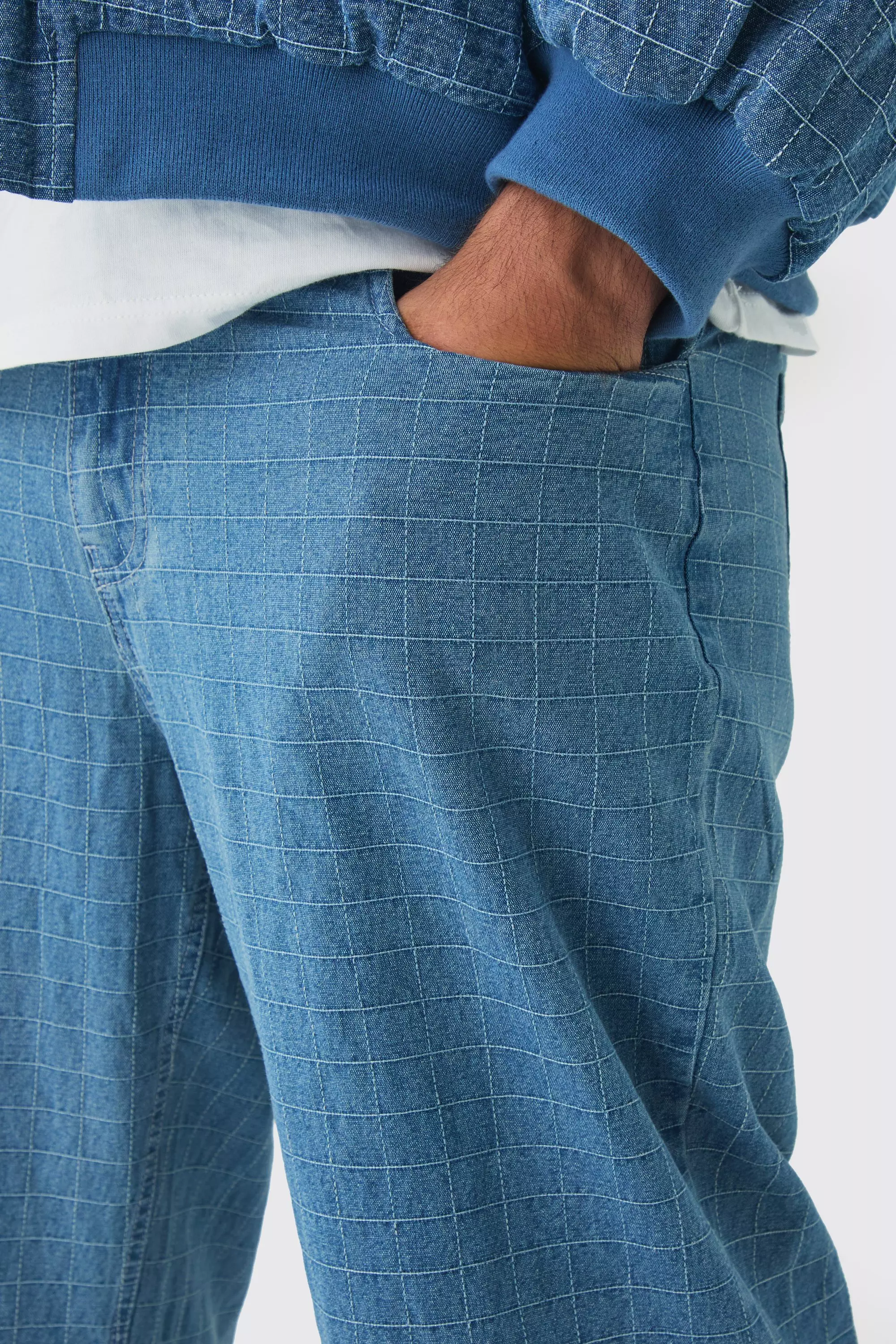 Mid wash Plus Ripstop Relaxed Fit Jeans alternative image