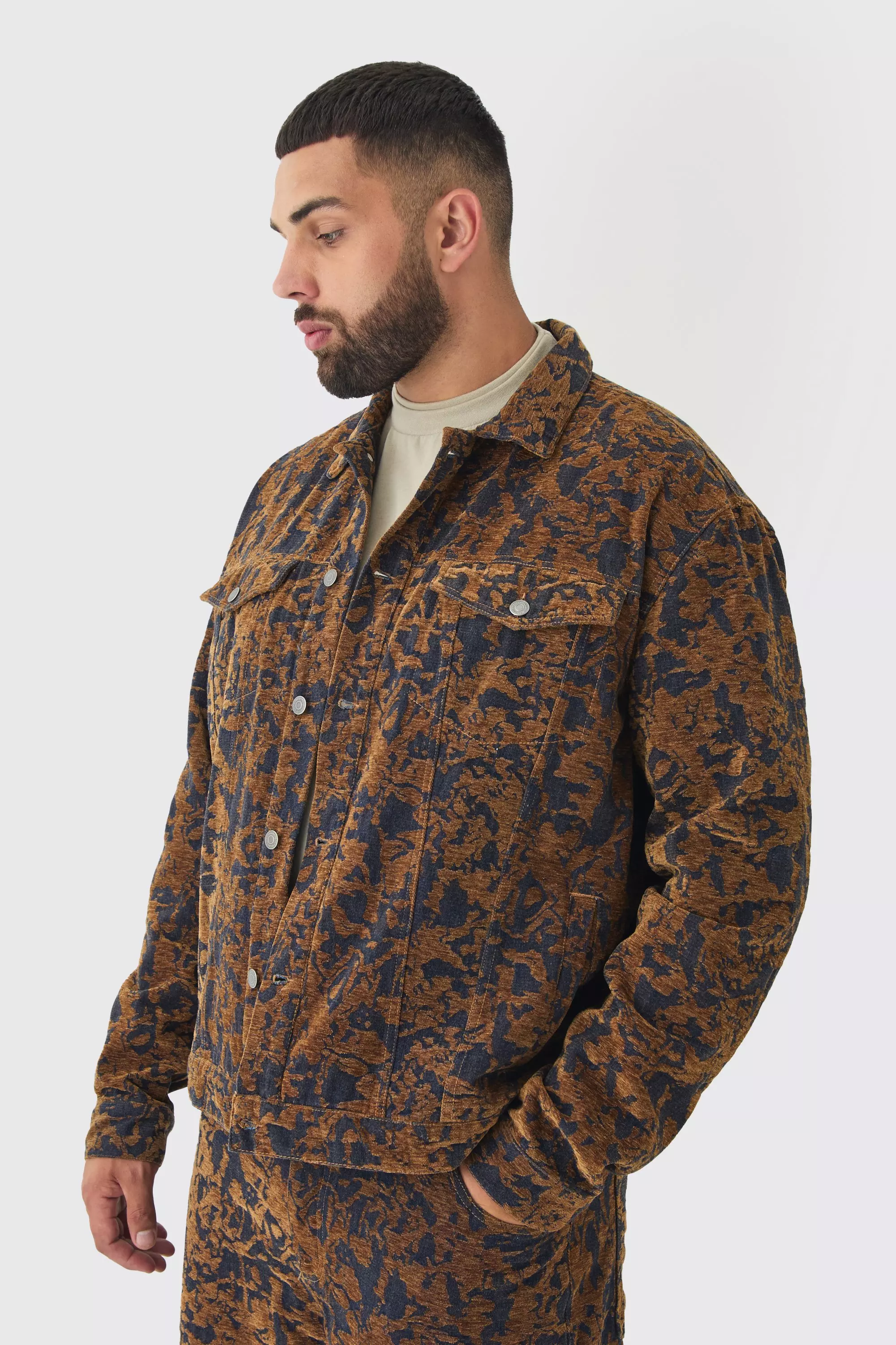 Grande taille - Veste oversize en jean, Dark wash autre image