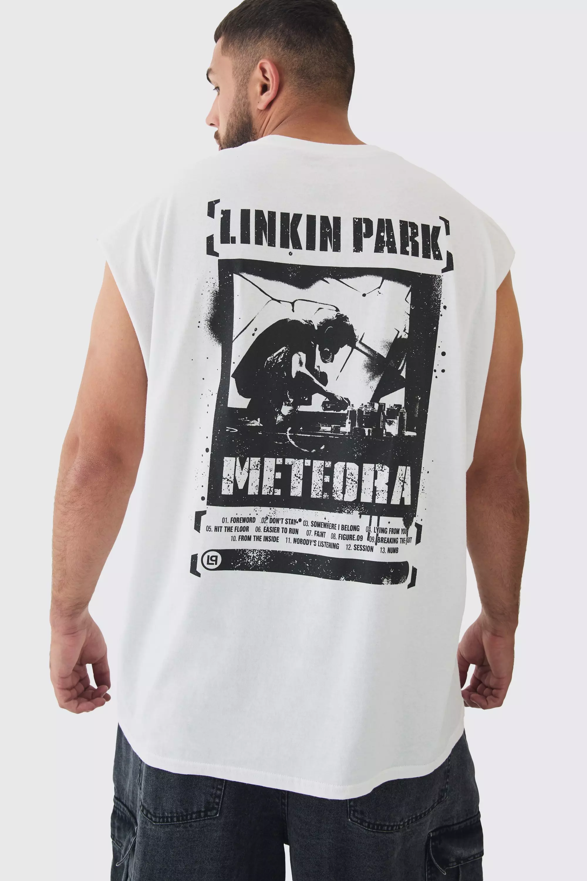 White Plus Linkin Park License Tank Top