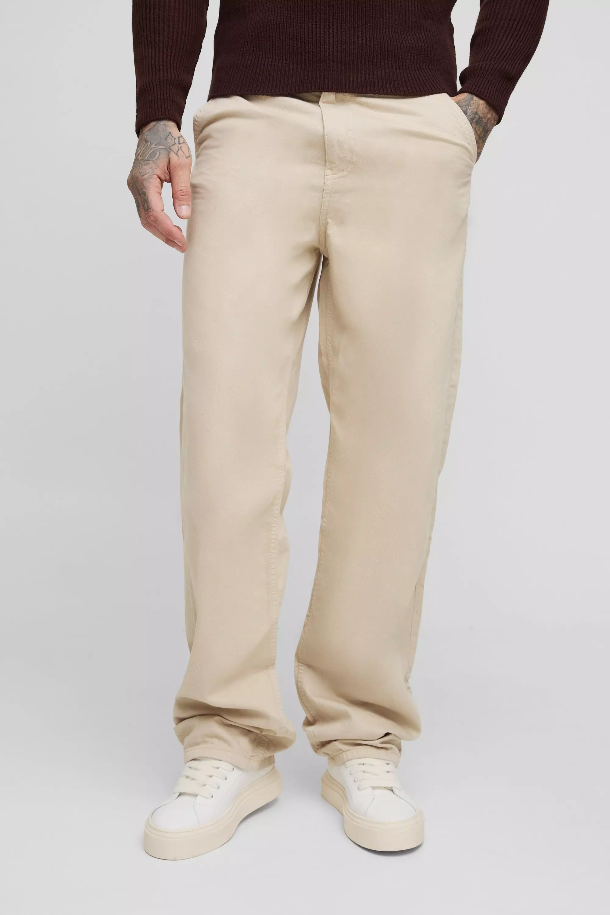 Tall Drawcord Relaxed Fit Chino Stone