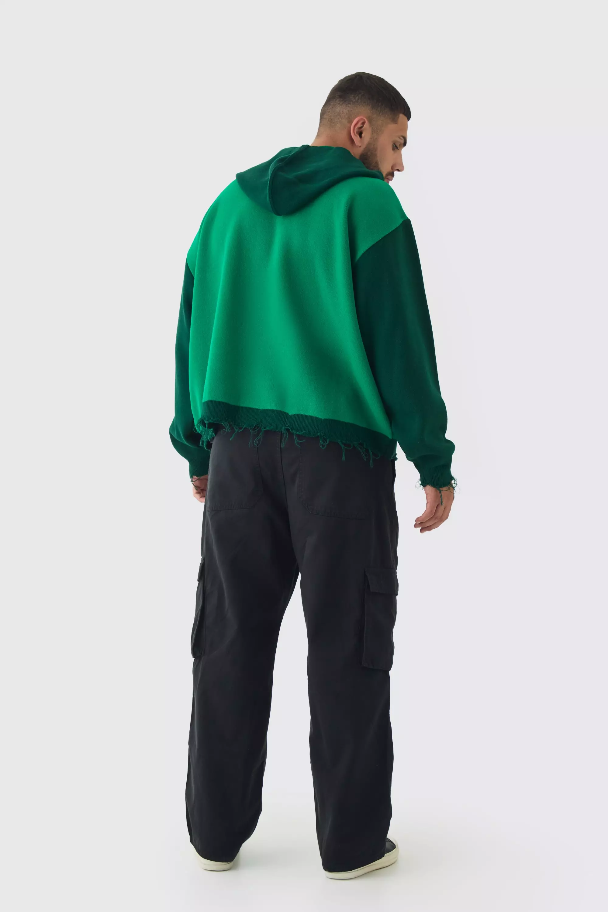 Plus lockere Cargo-Hose mit Logo, Black alternatives Bild