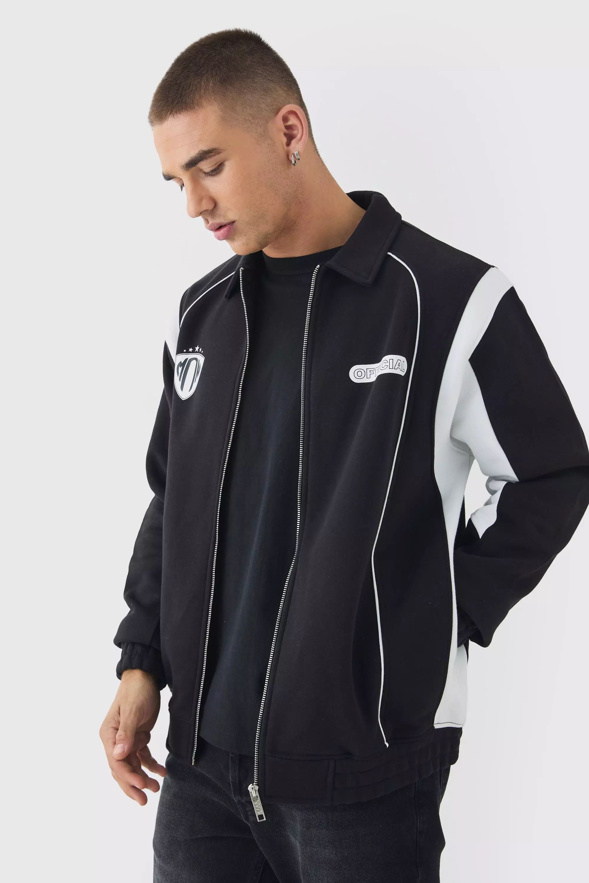 Jersey harrington jacket outlet