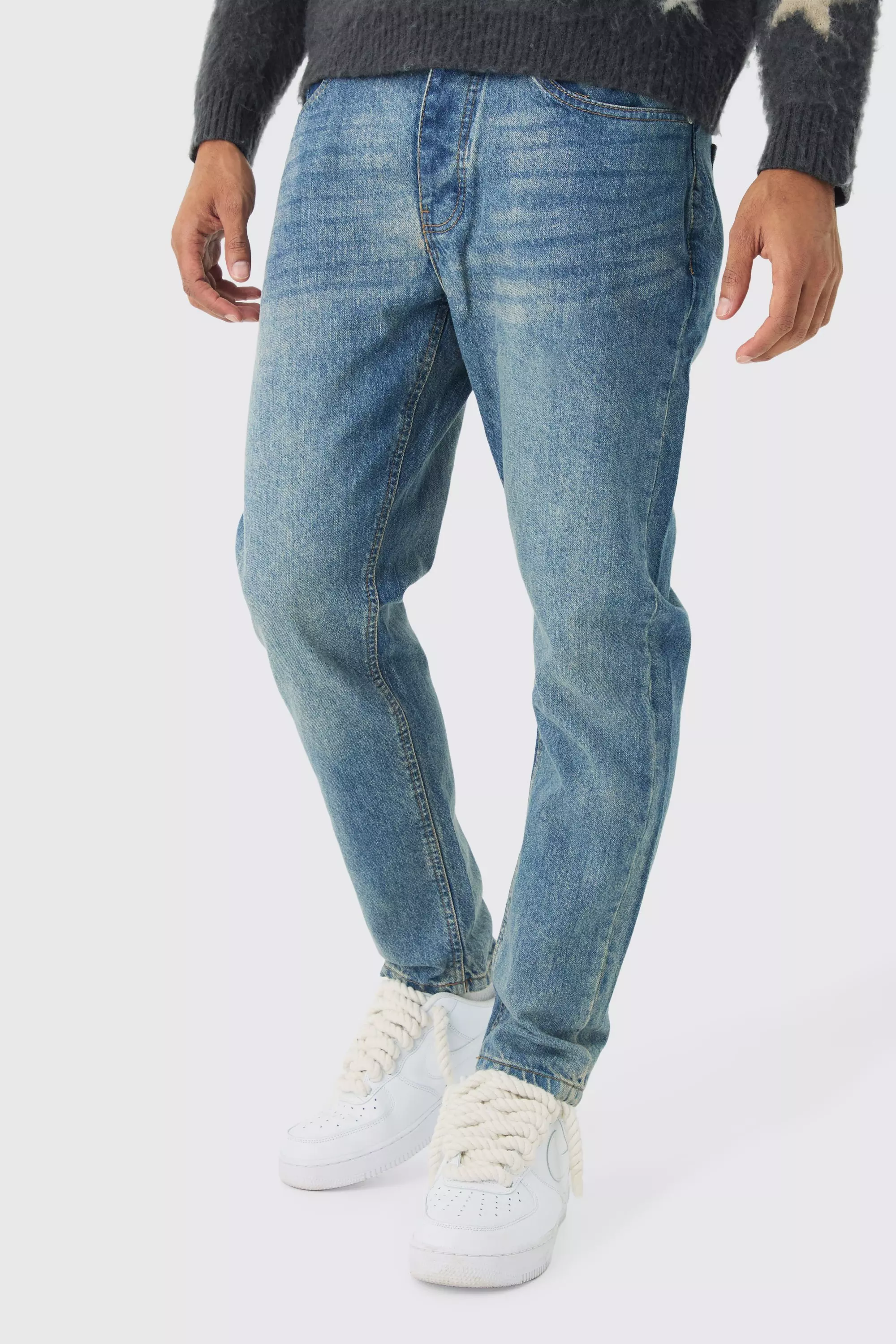 Tapered Rigid Jean In Vintage Blue Vintage blue