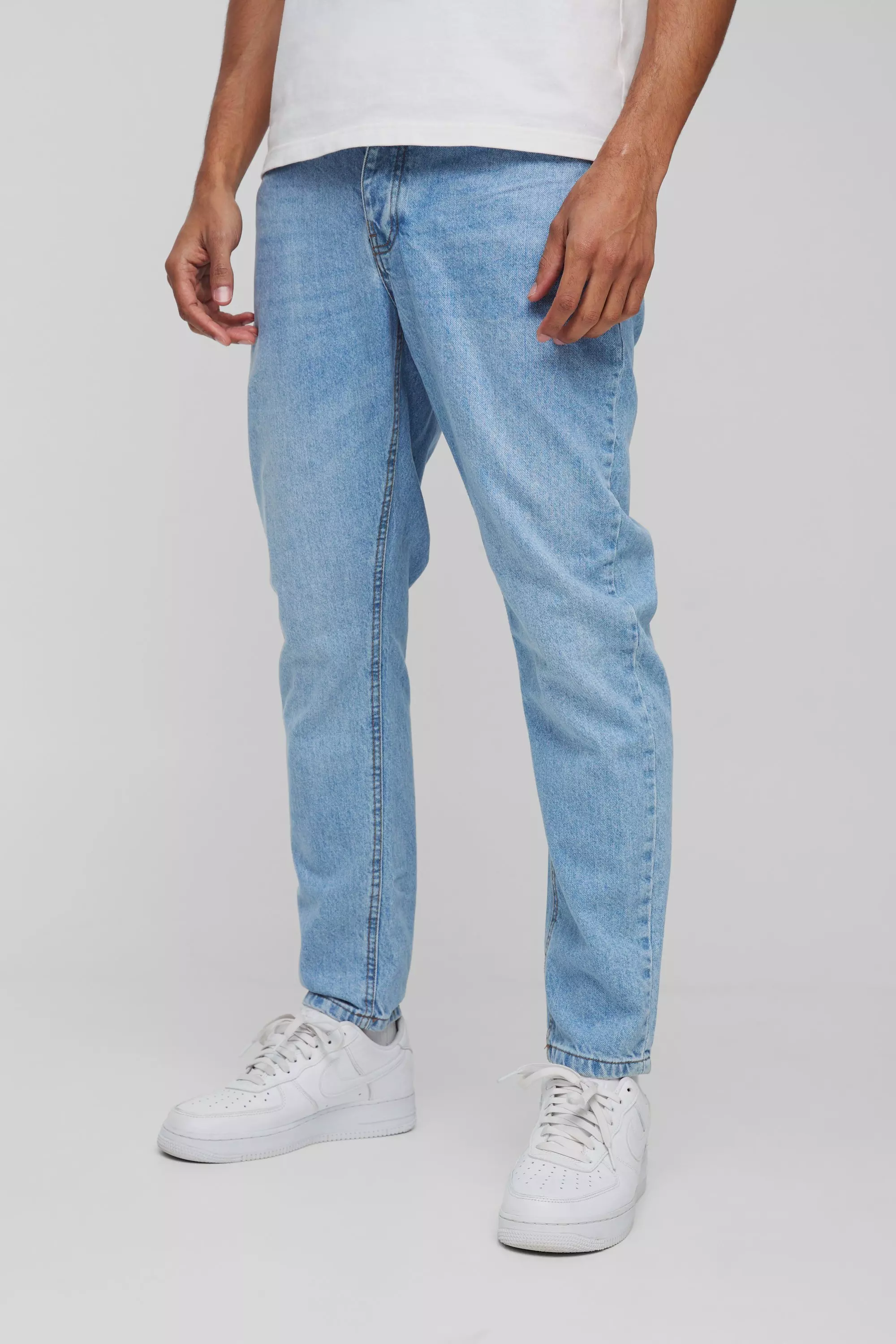 Tapered Rigid Jean In Light Blue Light blue