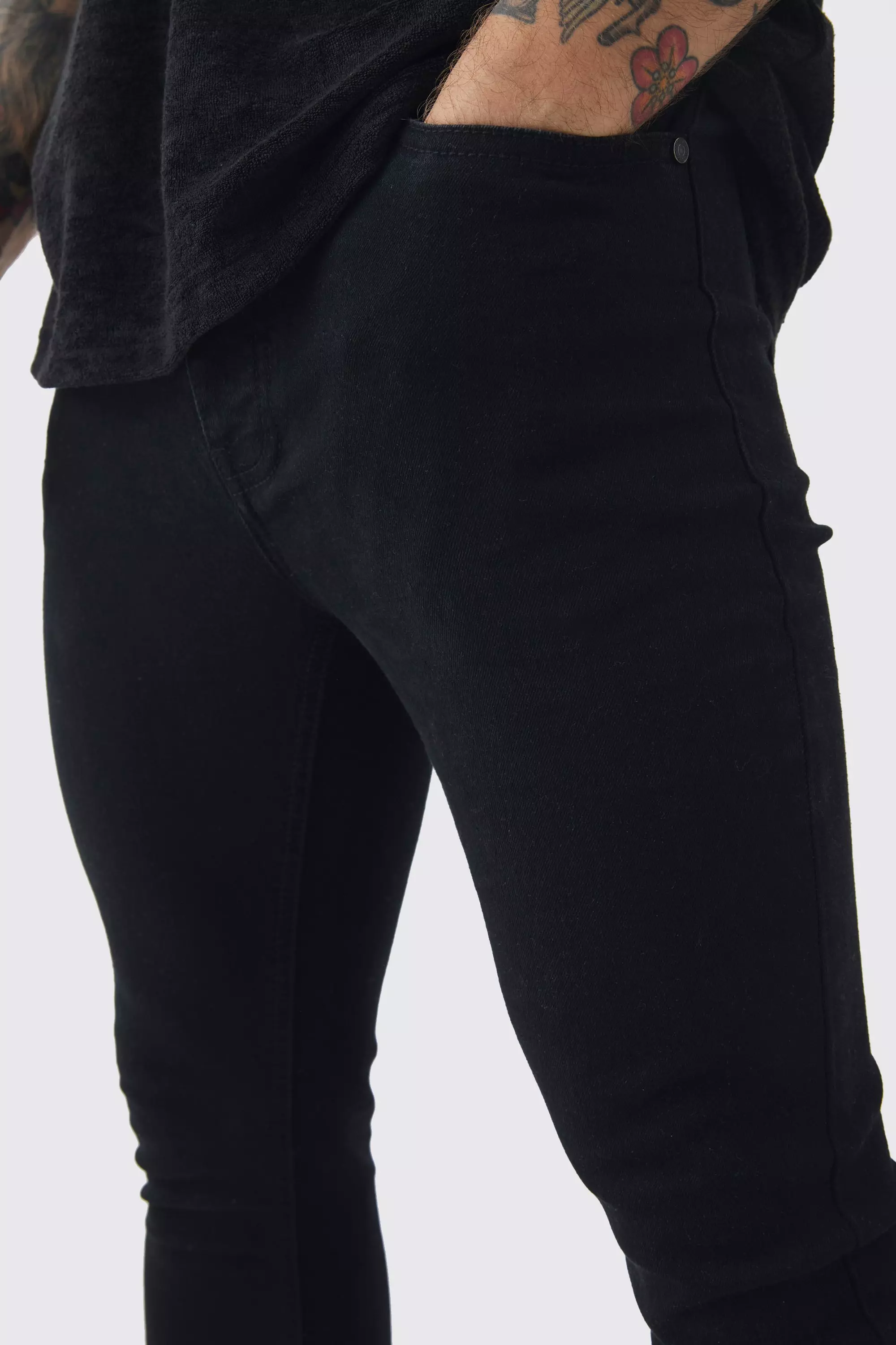 True black Zwarte Stretch Super Skinny Jeans alternatieve afbeelding