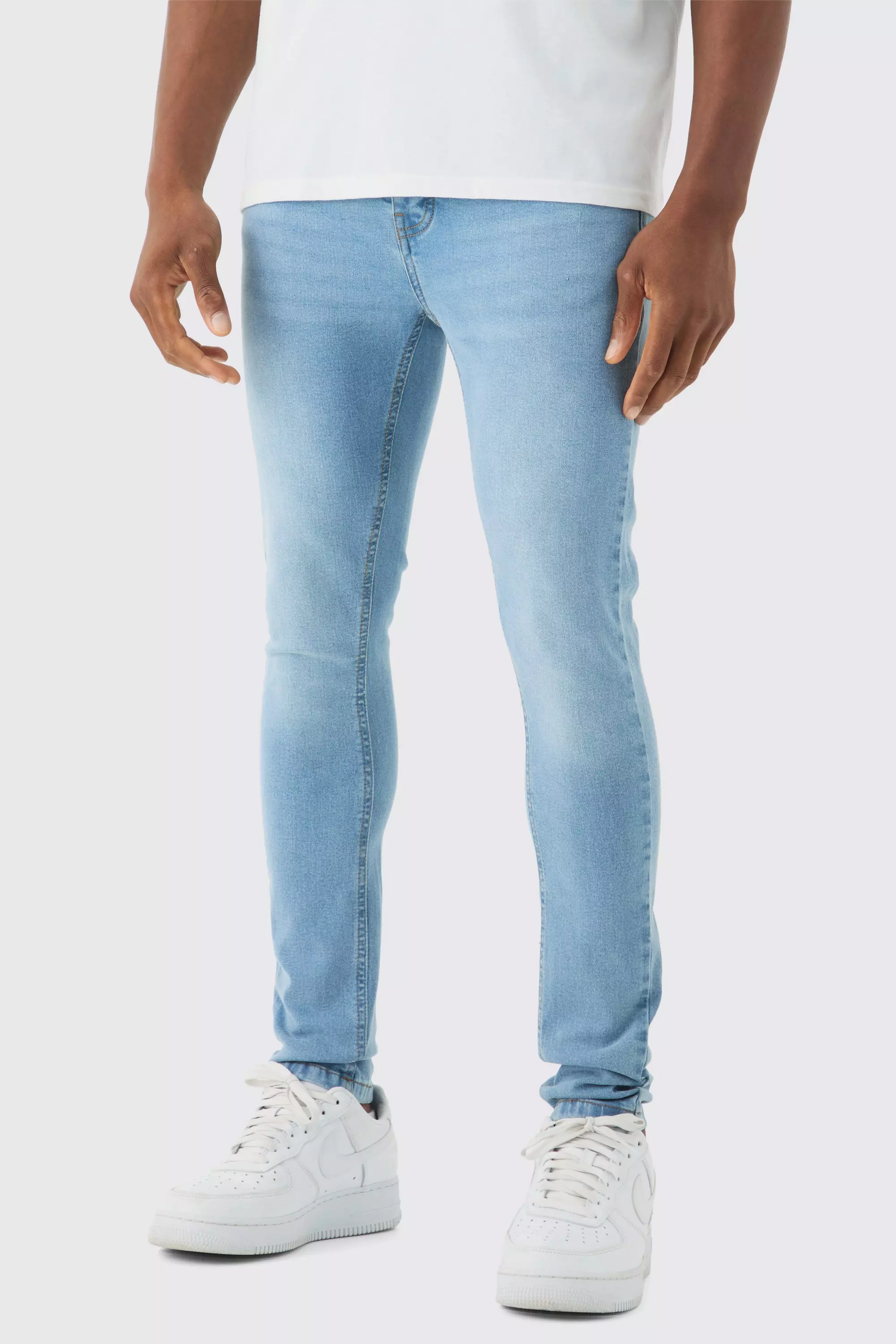 Super Skinny Stretch Jean In Light Blue Light blue