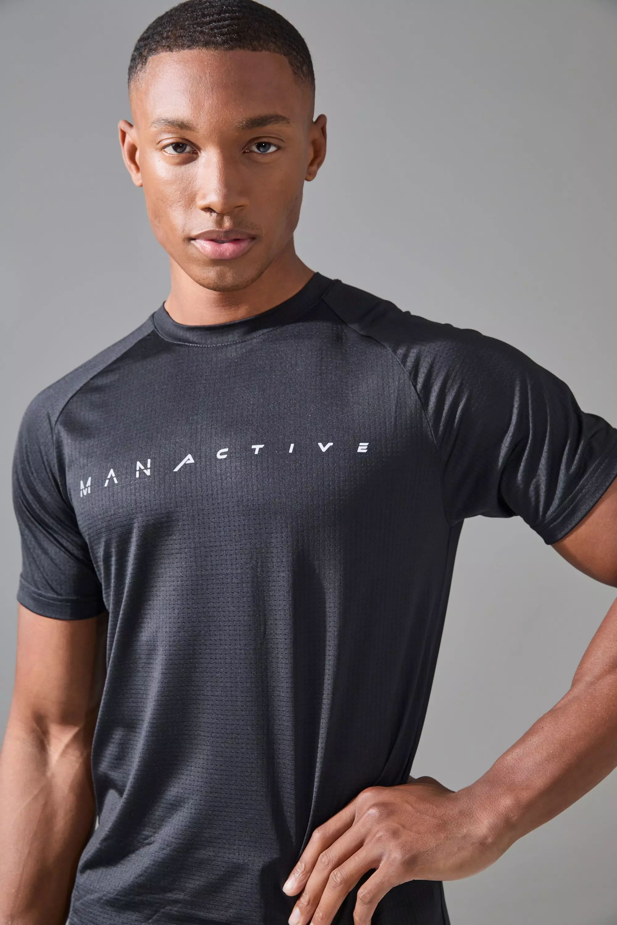 T-shirt de sport léger et respirant - MAN Active, Black autre image