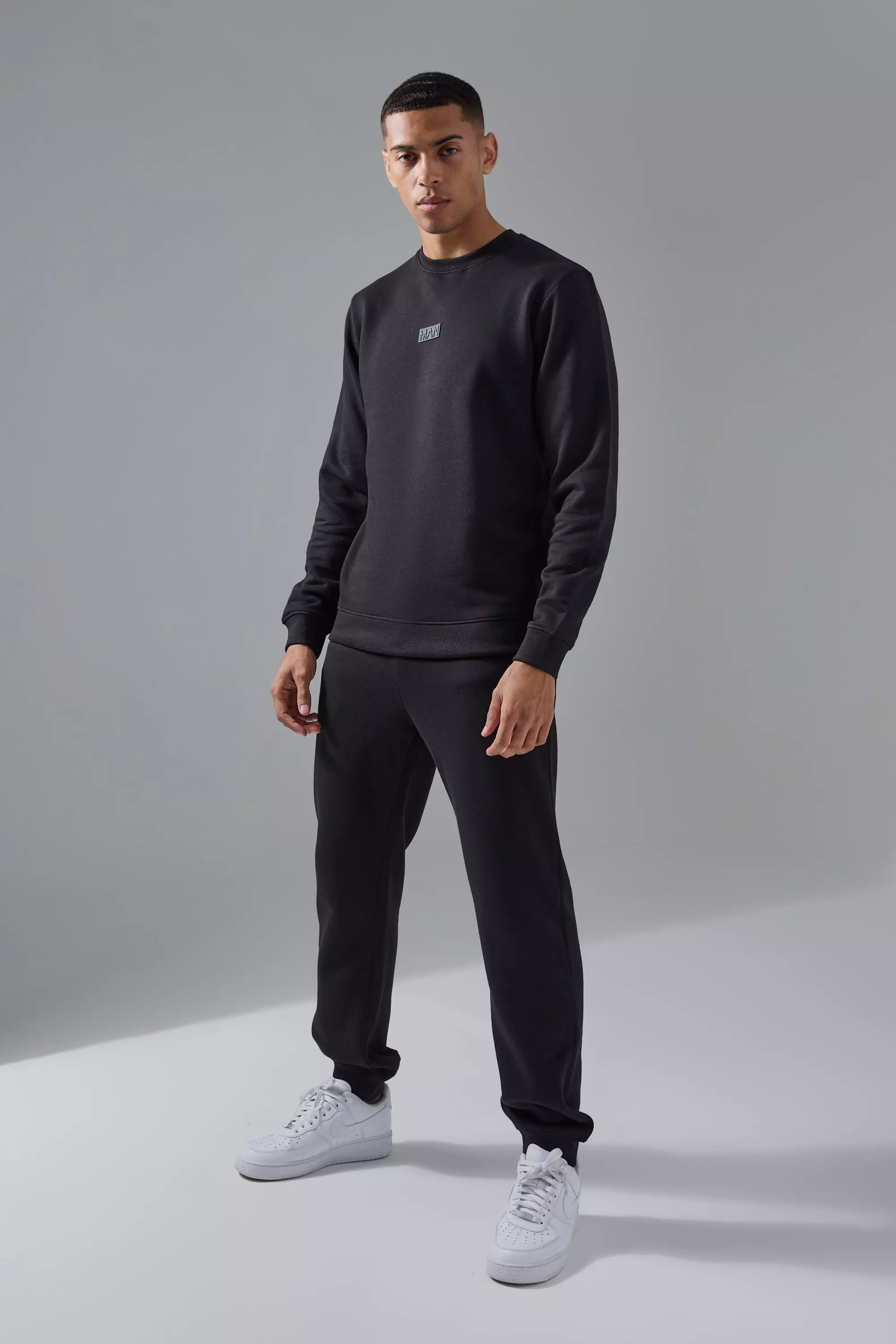 Black Man Active Sweatshirt & Sweatpants Tracksuit