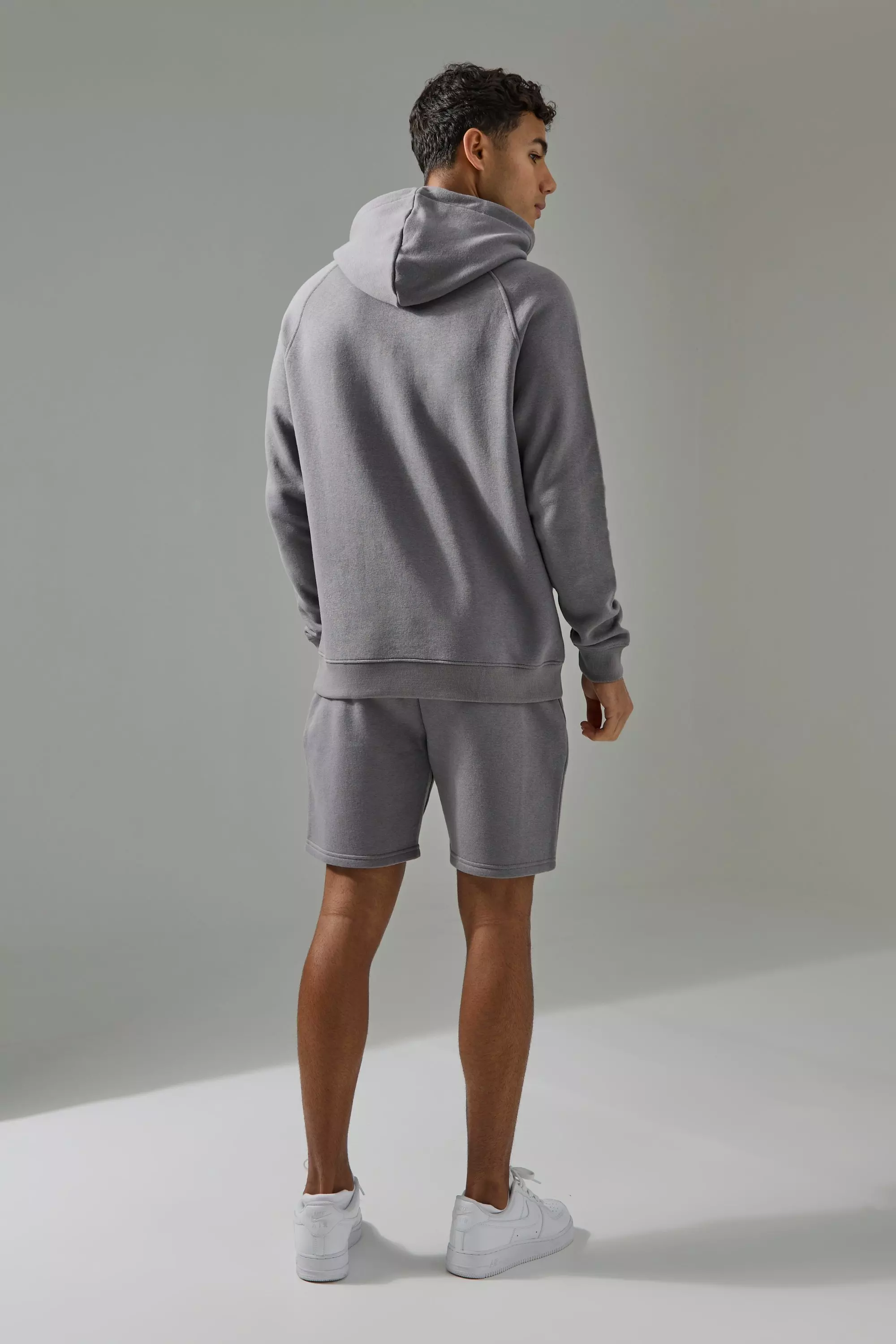 Man Active Hoodie Short Tracksuit boohooMAN