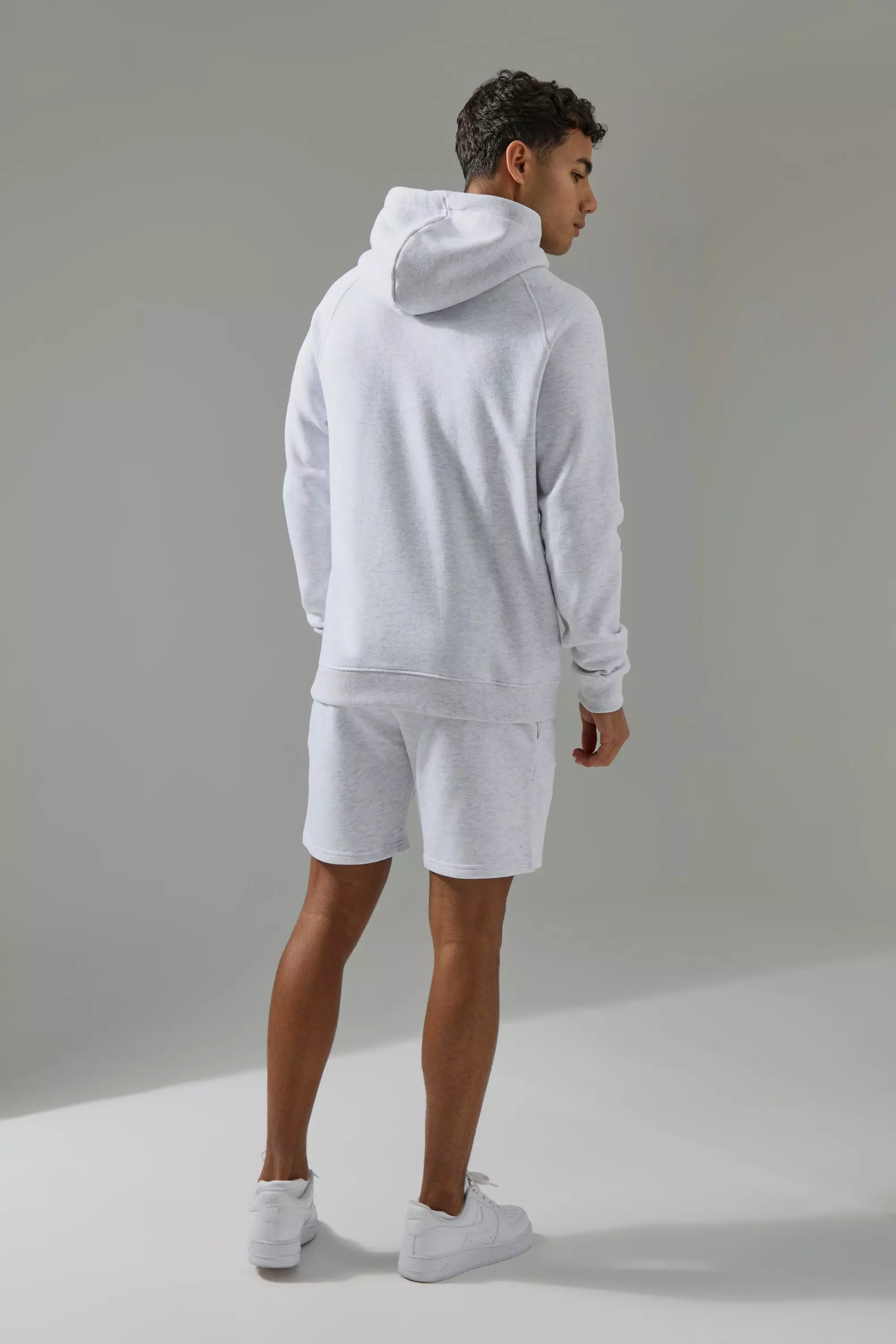 Man Active Gym Training Hoodie & Short Set | boohooMAN USA
