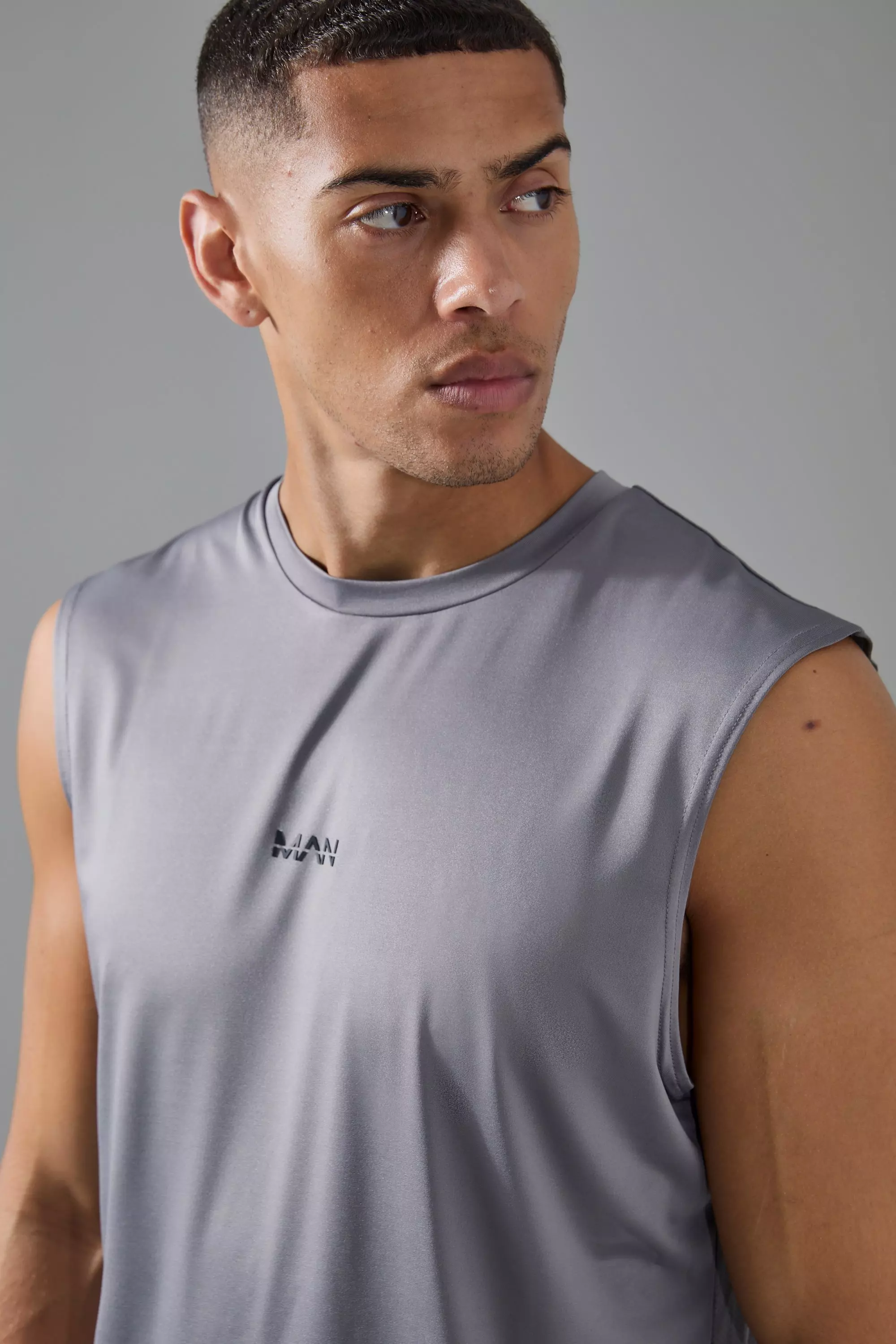 Débardeur de sport imprimé - MAN Active, Charcoal autre image