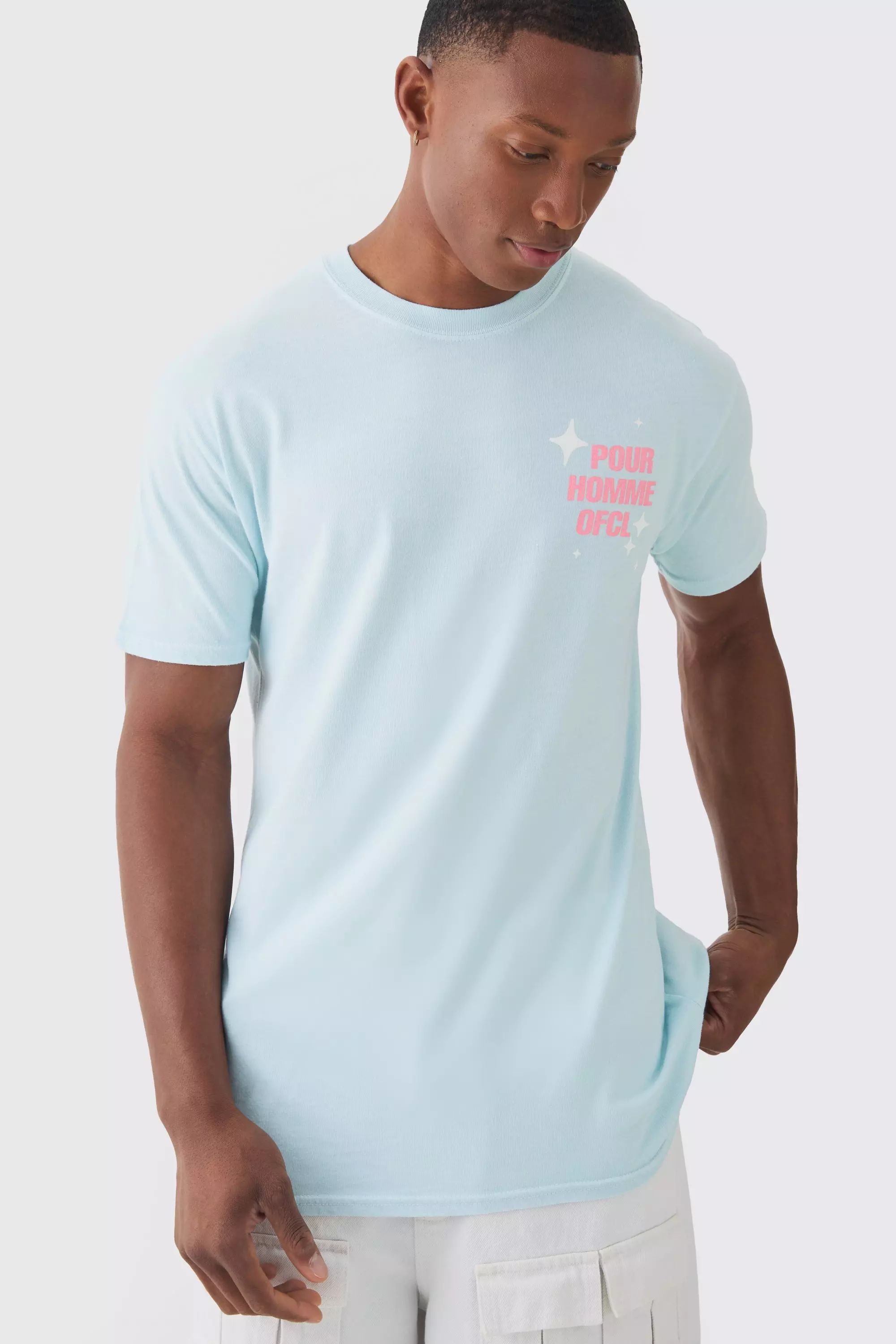 Oversize T-Shirt mit Herz-Print, Blue alternatives Bild