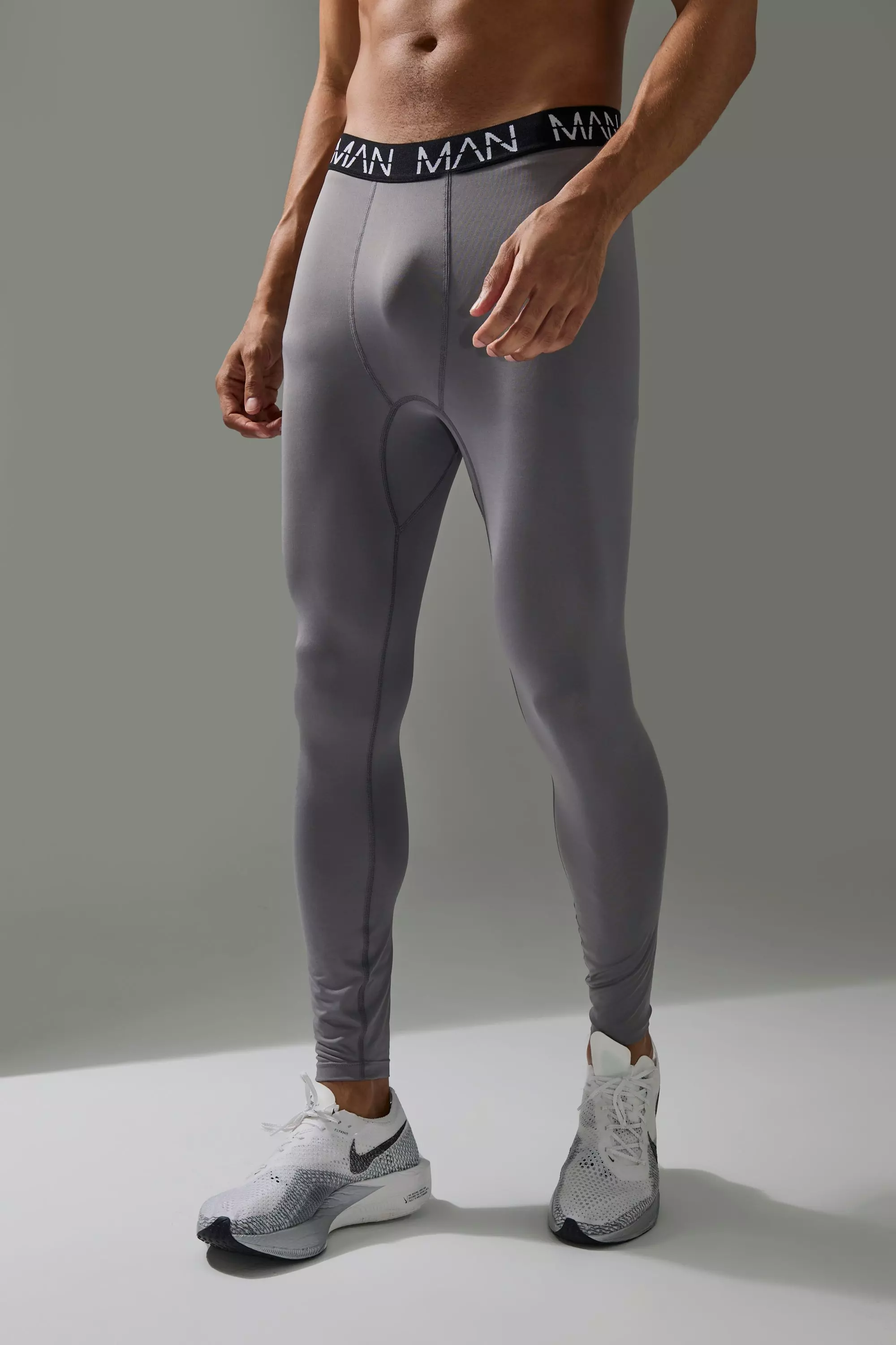 Man Active Base Layer Legging Charcoal