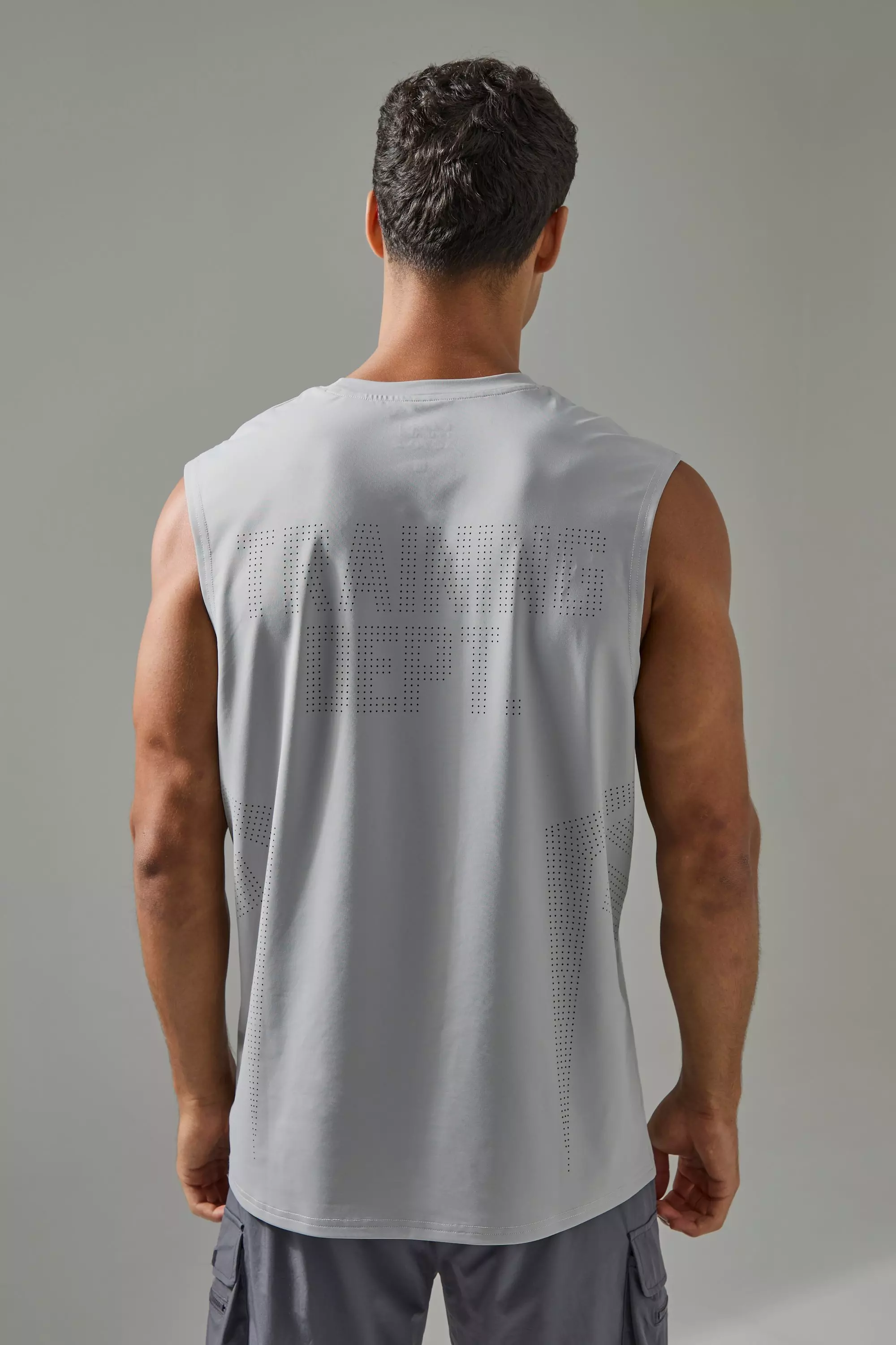 Grey Man Active Training Dept Perforated Performance Tank