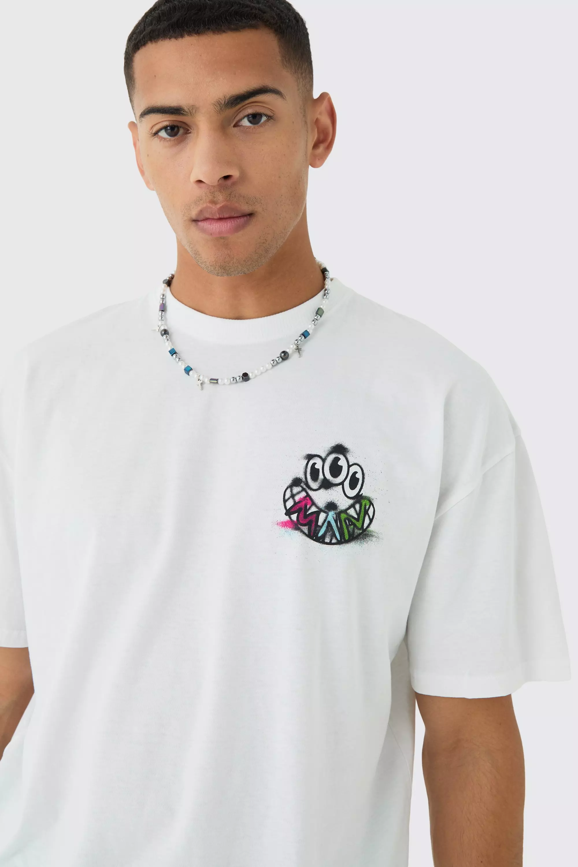 ★BROWNBREATH★ DONT MESS TEE WHITE TOP - Brownbreath Online Store