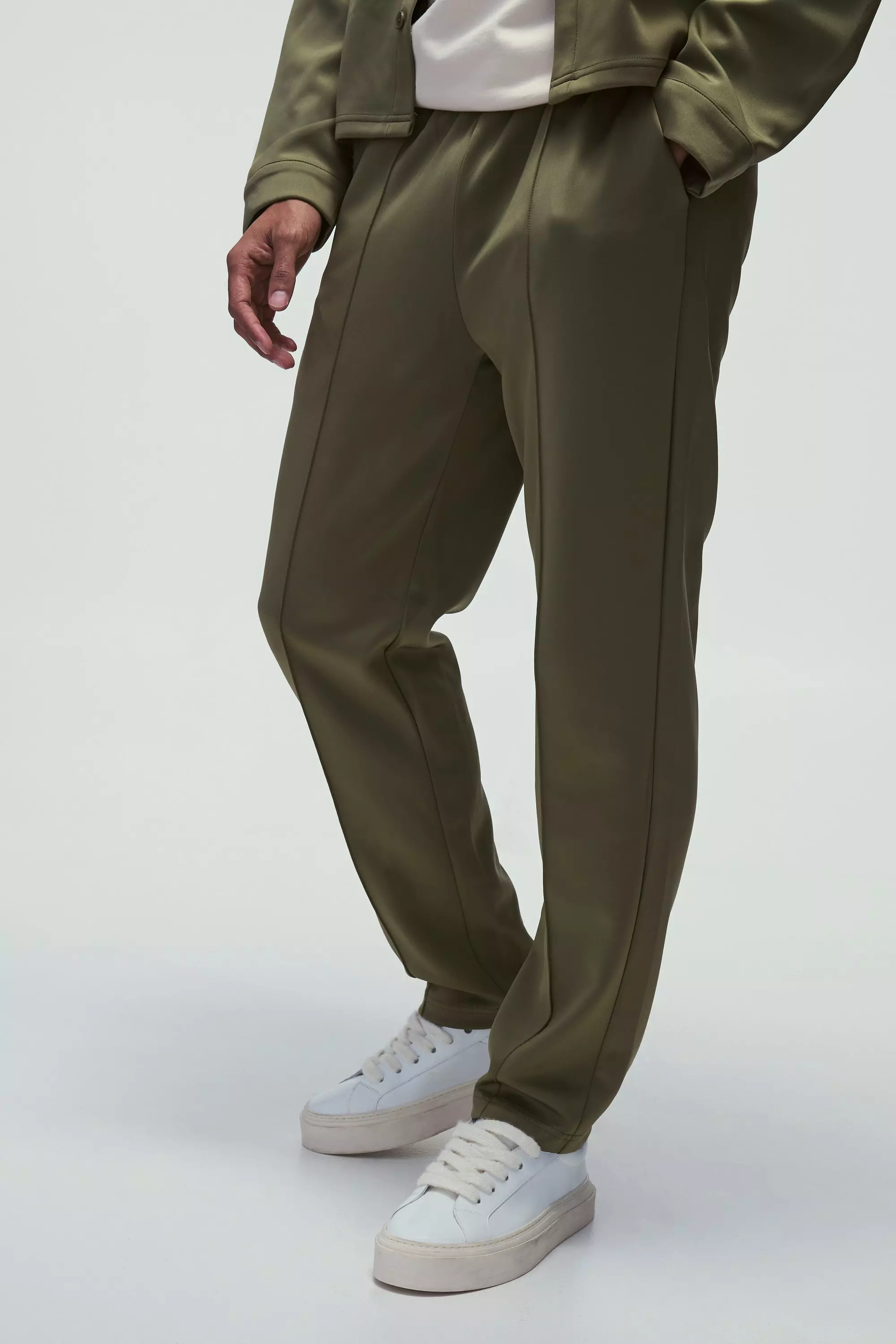 Chemise oversize en néoprène, Khaki autre image