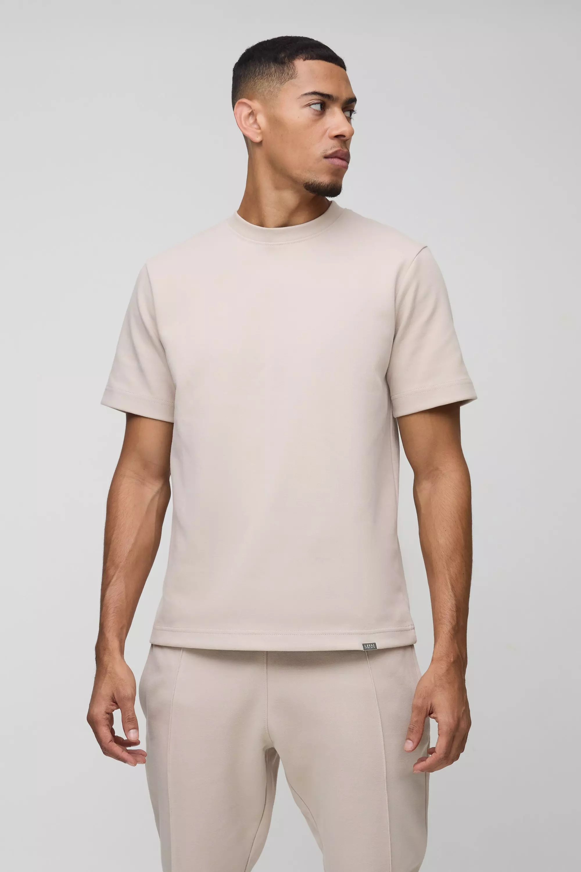 Set T-Shirt Regular Fit & Pantaloni Tuta 1, Stone immagine alternativa