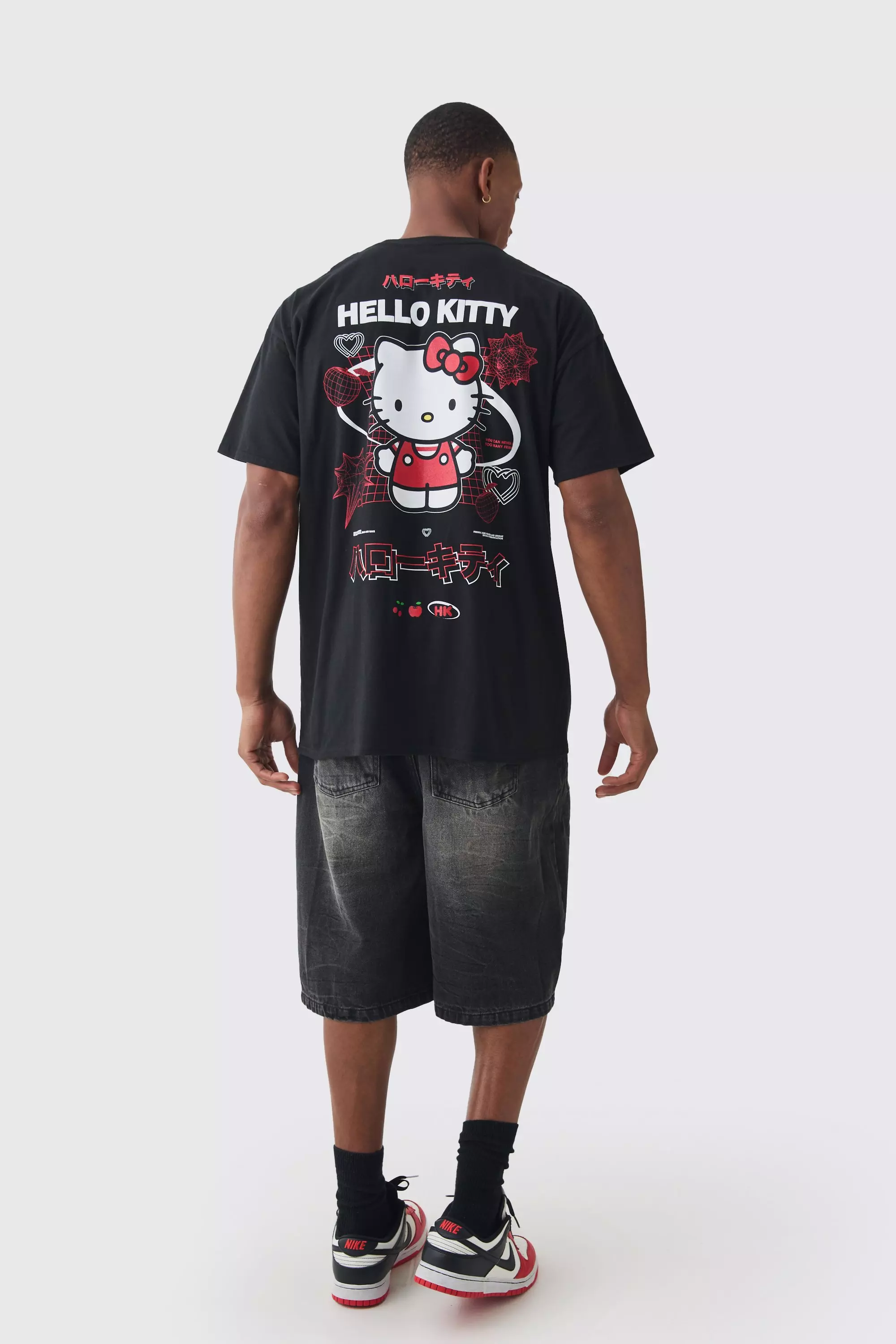 Oversized Hello Kitty License Print T-shirt | boohooMAN USA