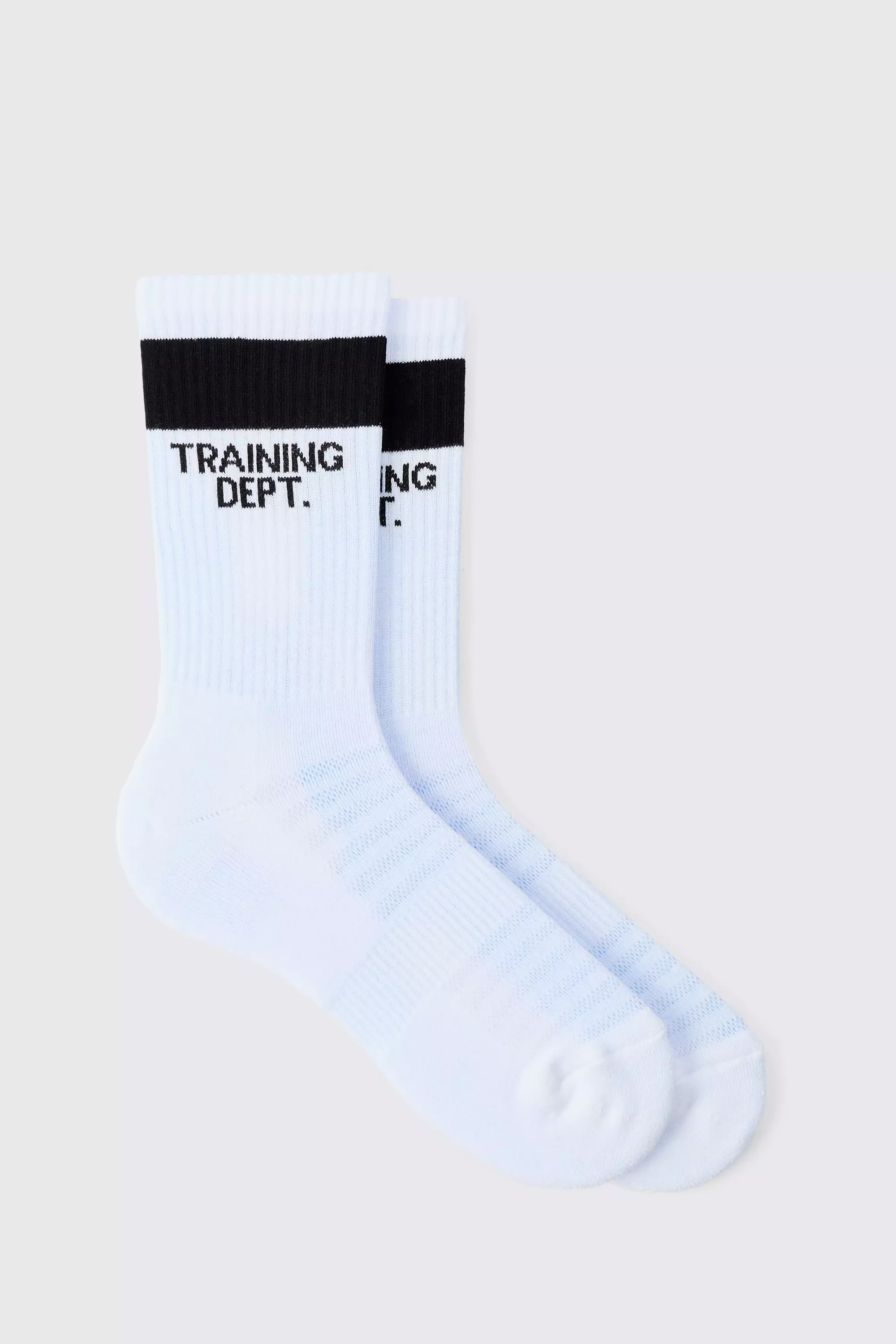 Active Training Dept Cushioned Crew Socks White