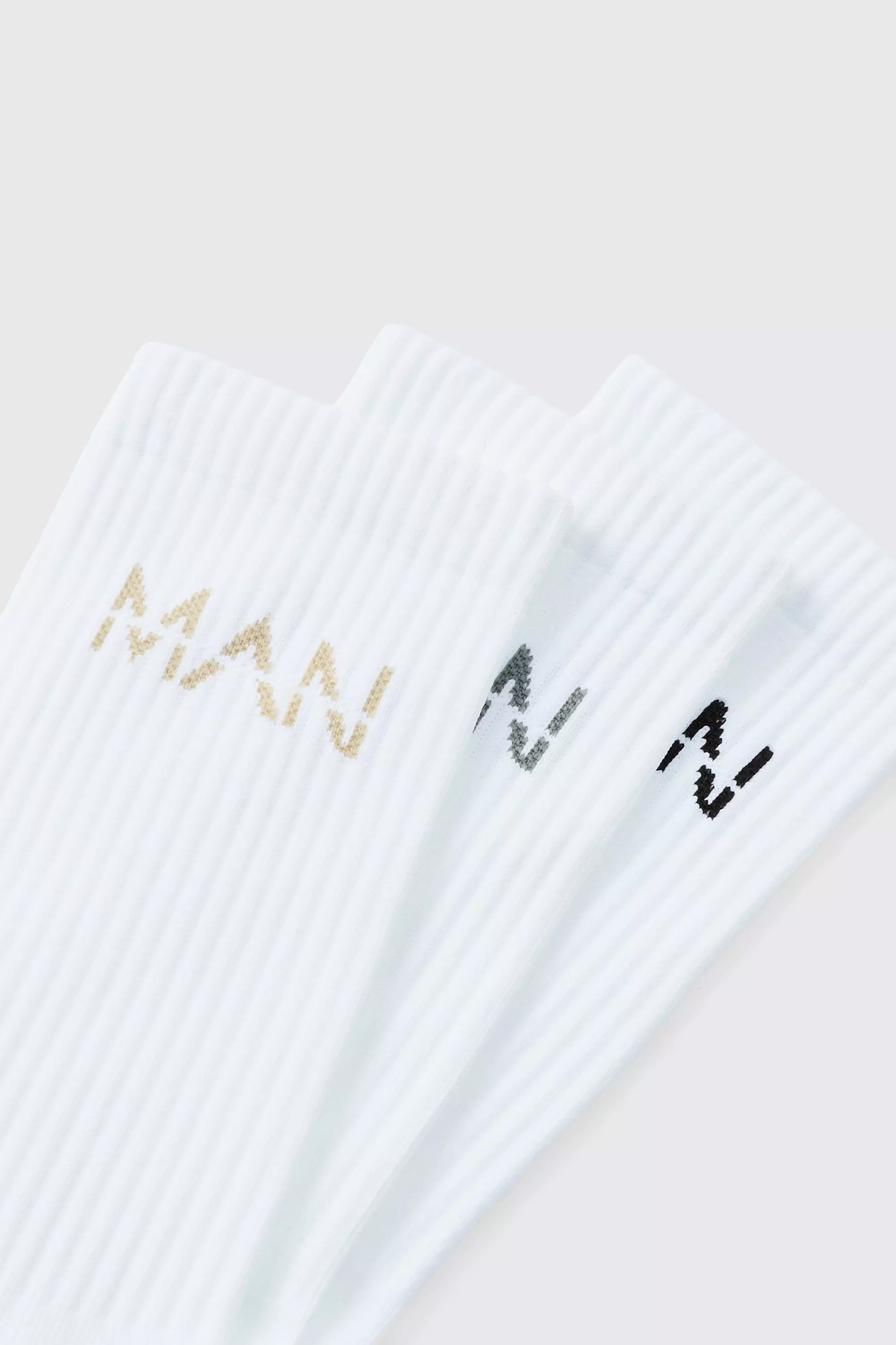 White Man Active Cushioned Training Crew 3 Pack Socks alternative image