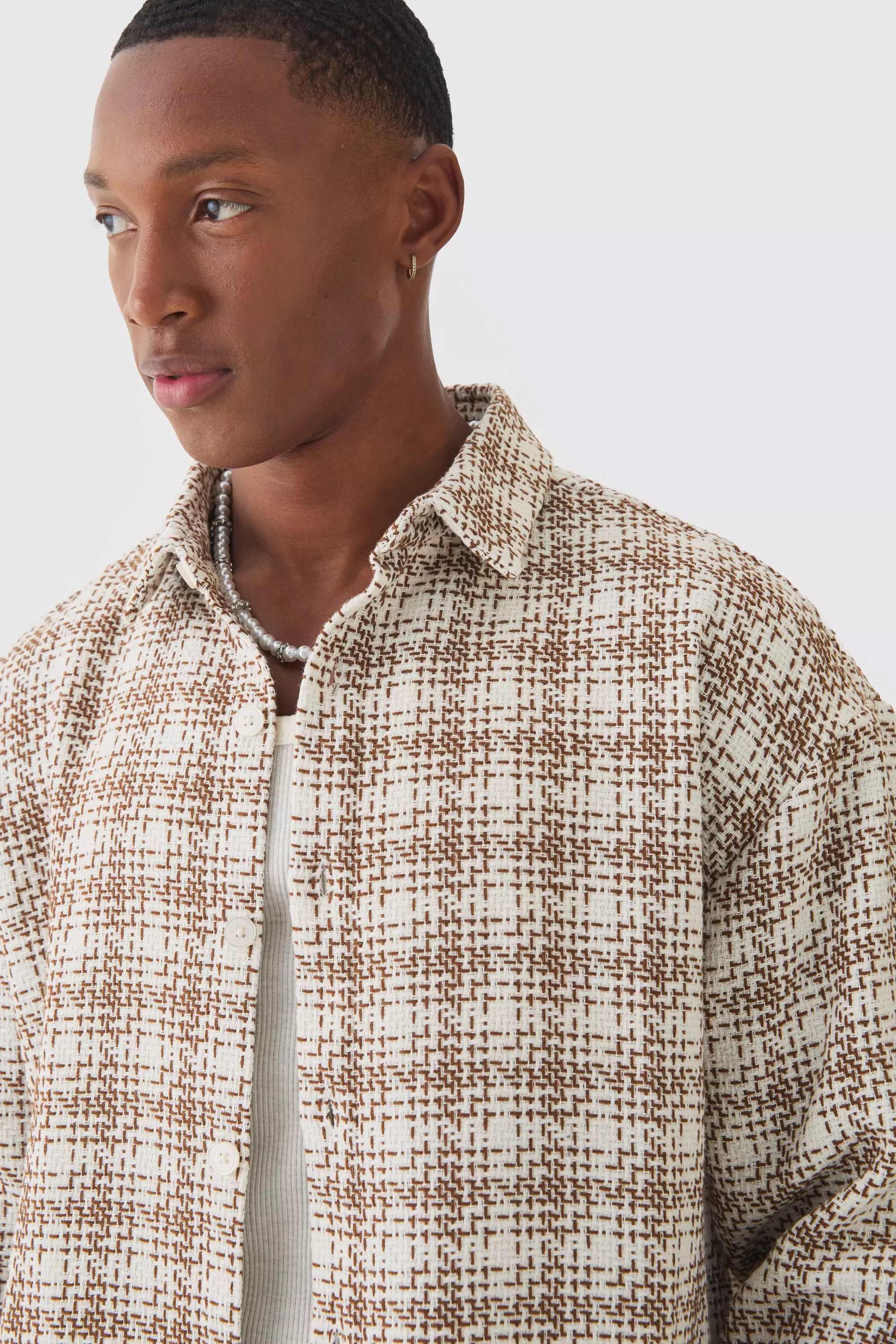Chemise oversize a carreaux et manches longues boohooMAN FR