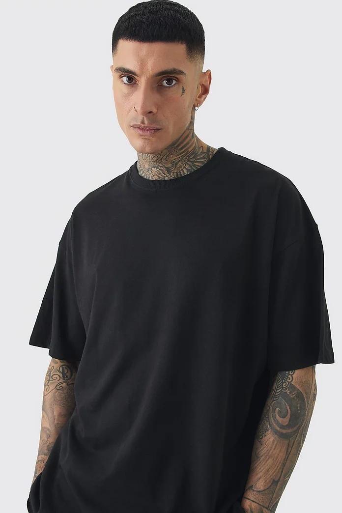 Tall Looney Tunes Back Print License T-shirt In Black Tall Looney Tunes Back Print License T-shirt In Black