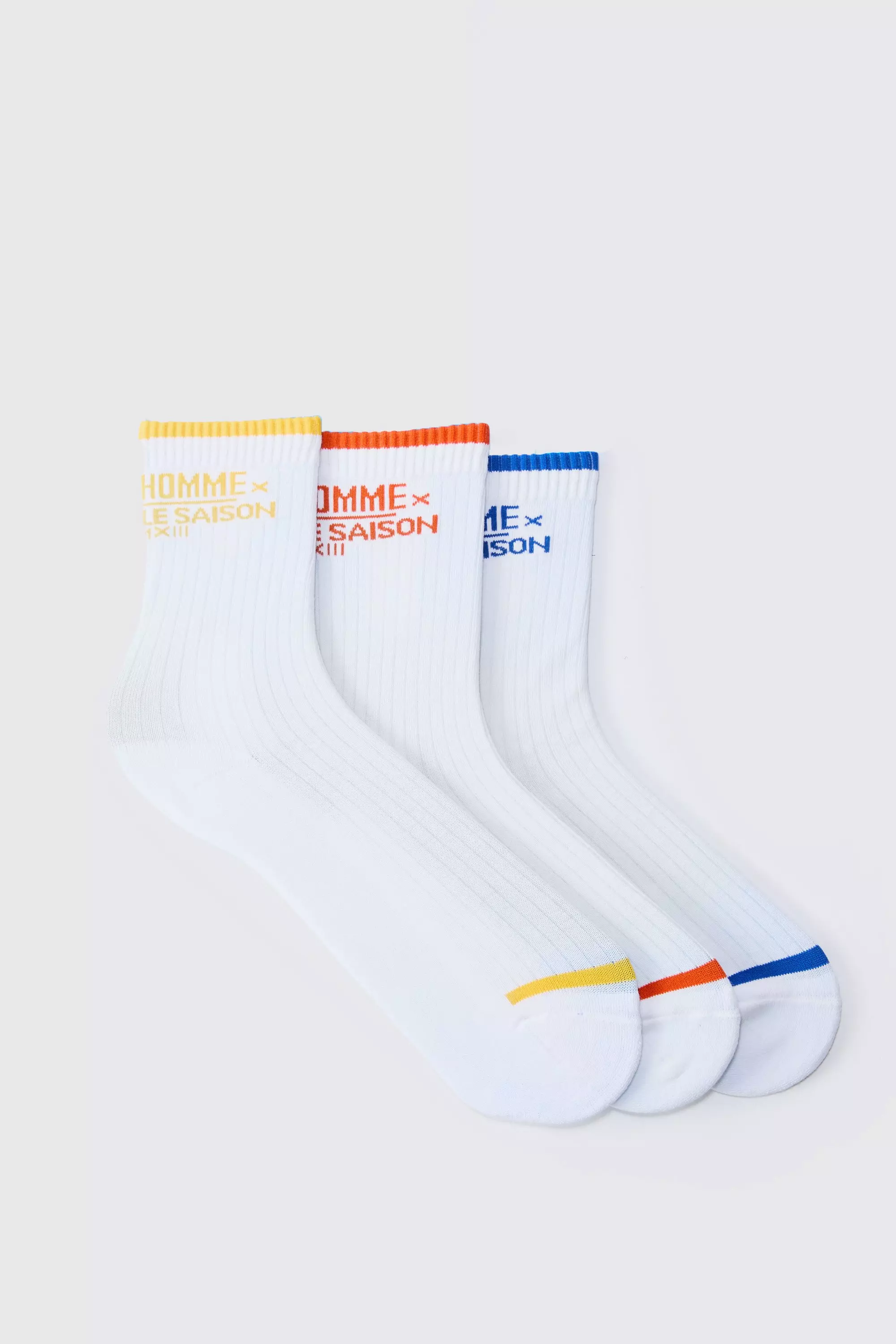 Multi 3 Pack Pour Home Socks