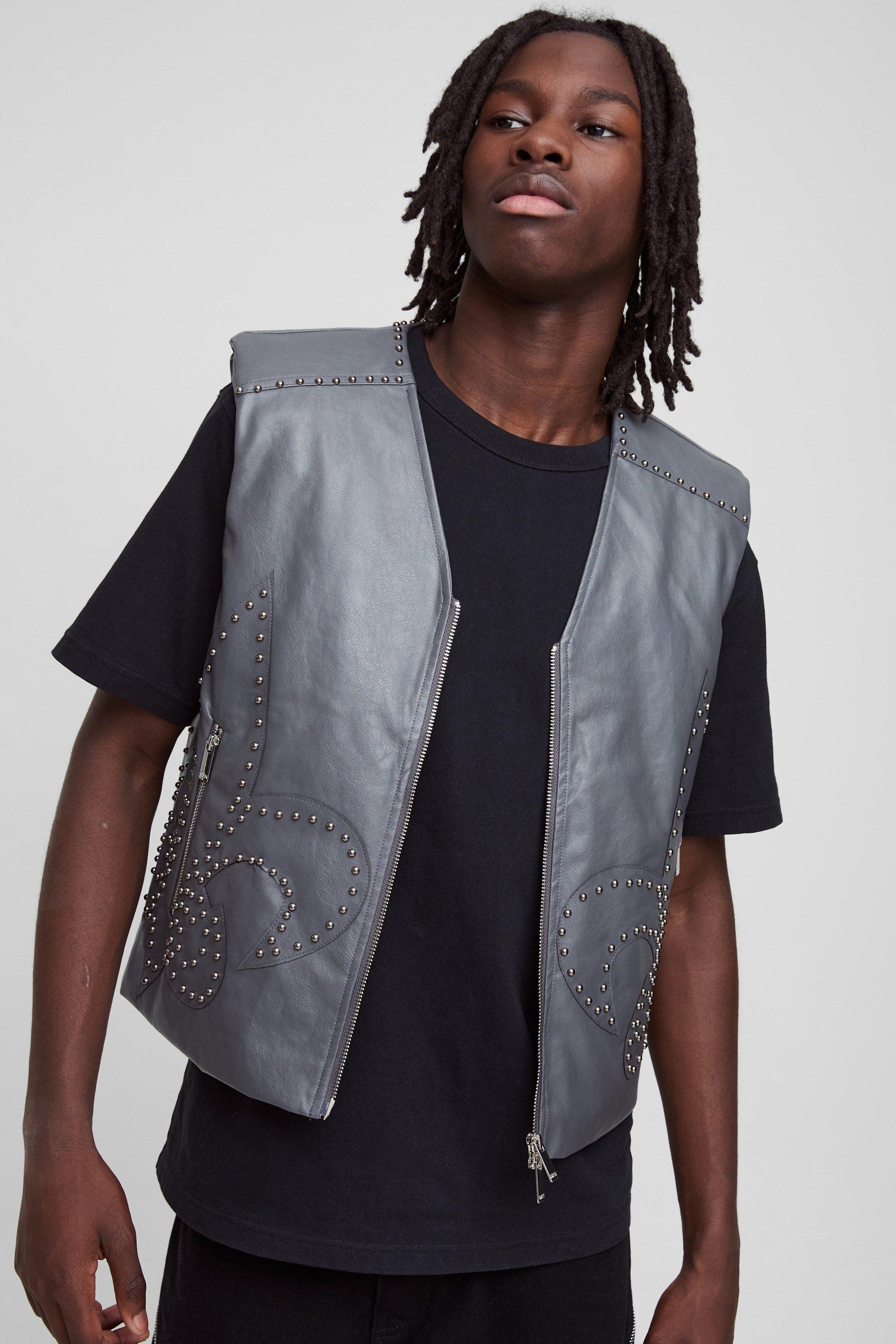 Veste oversize matelassée, Charcoal