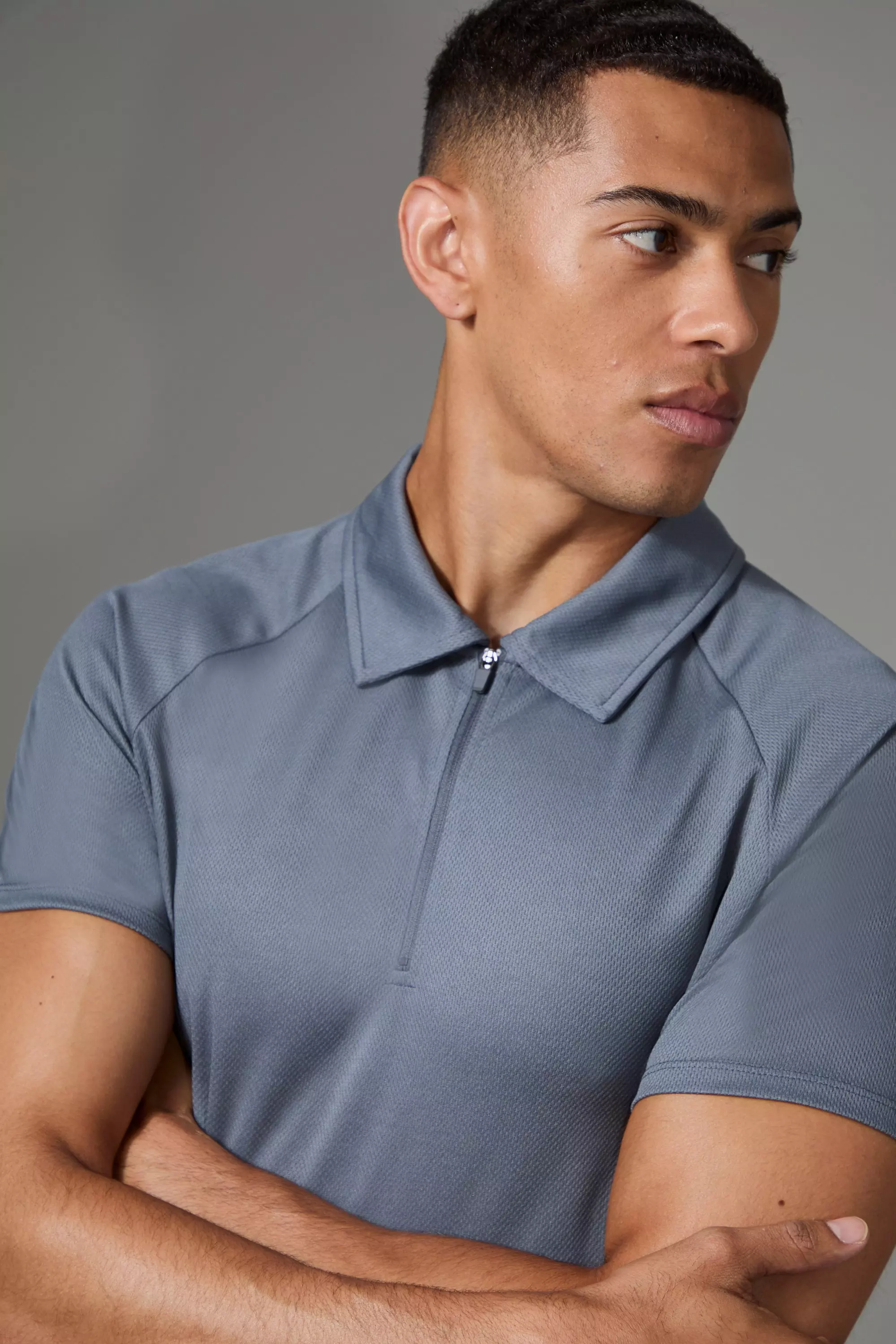 Charcoal Man Active Slim Fit Golf Polo alternative image