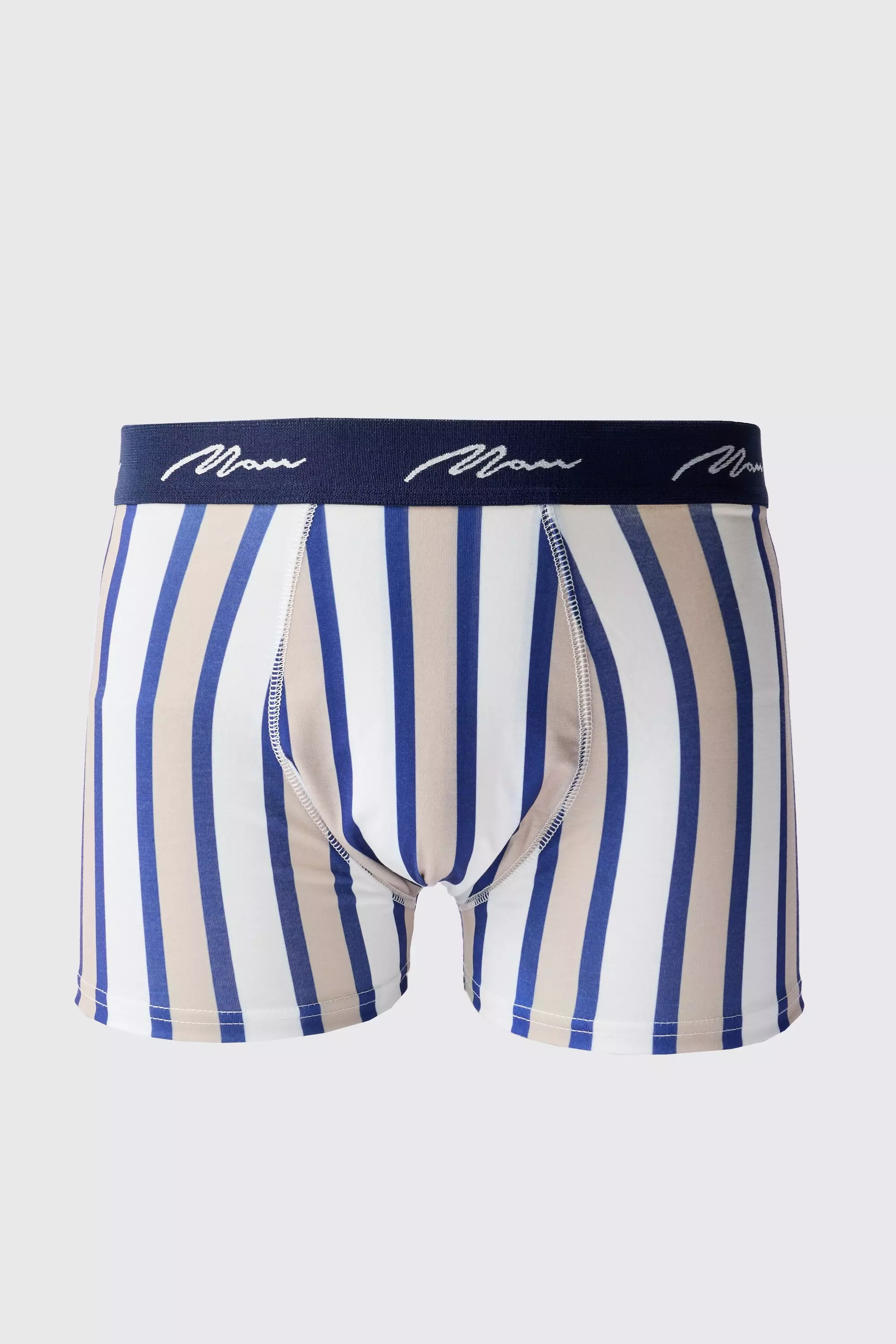 Man Stripe Printed Boxers Multi