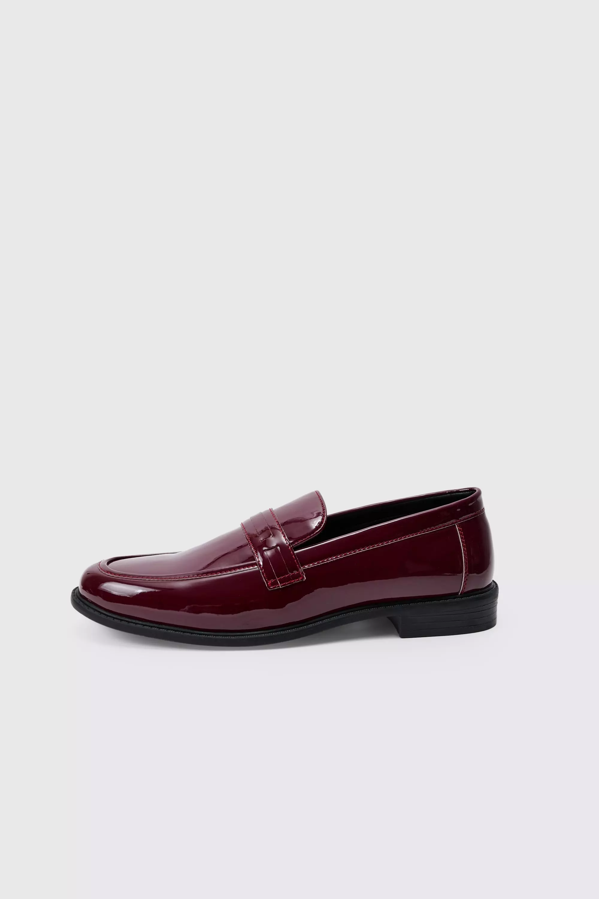 Mocassins vernis, Burgundy autre image