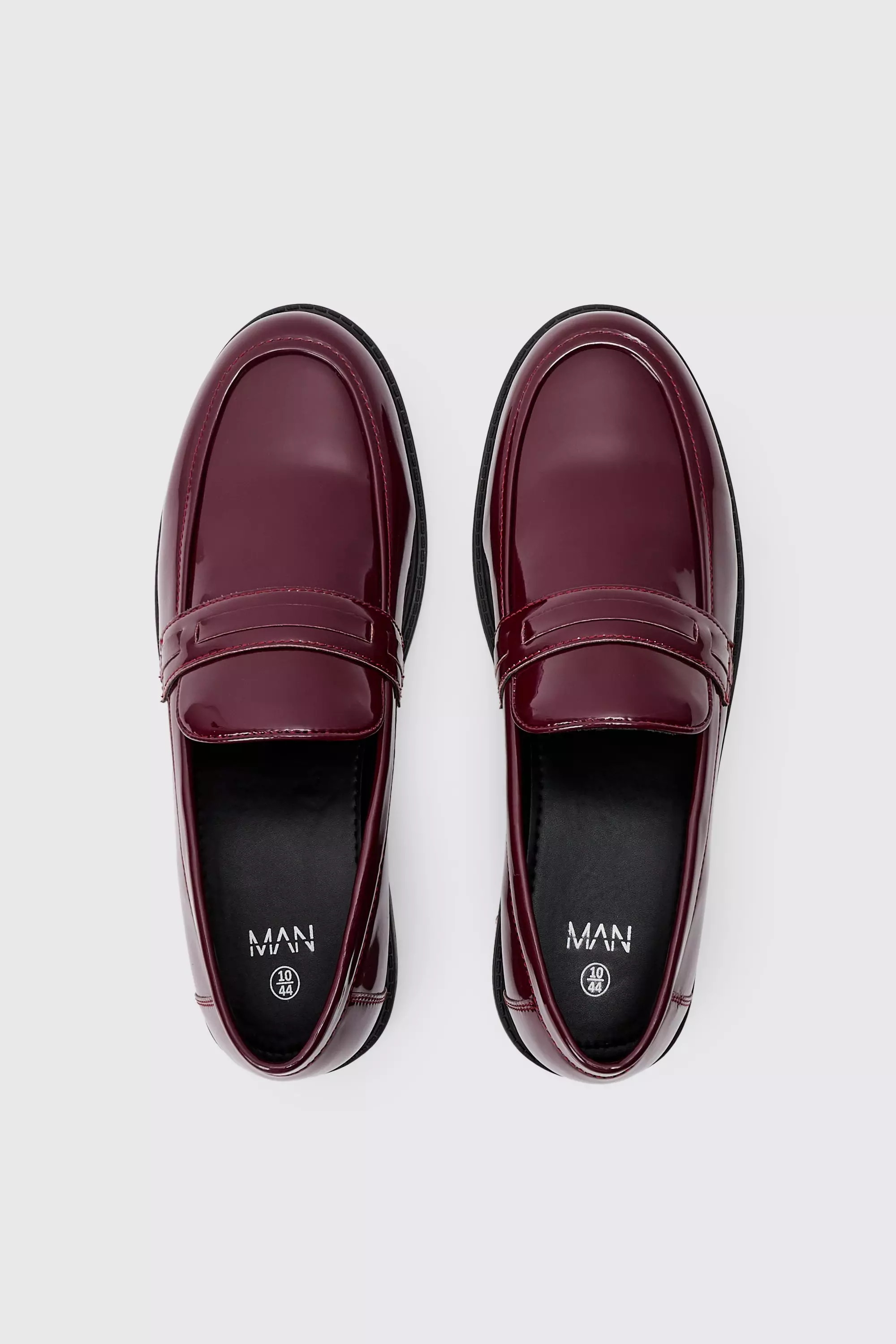 Mocassins vernis, Burgundy autre image