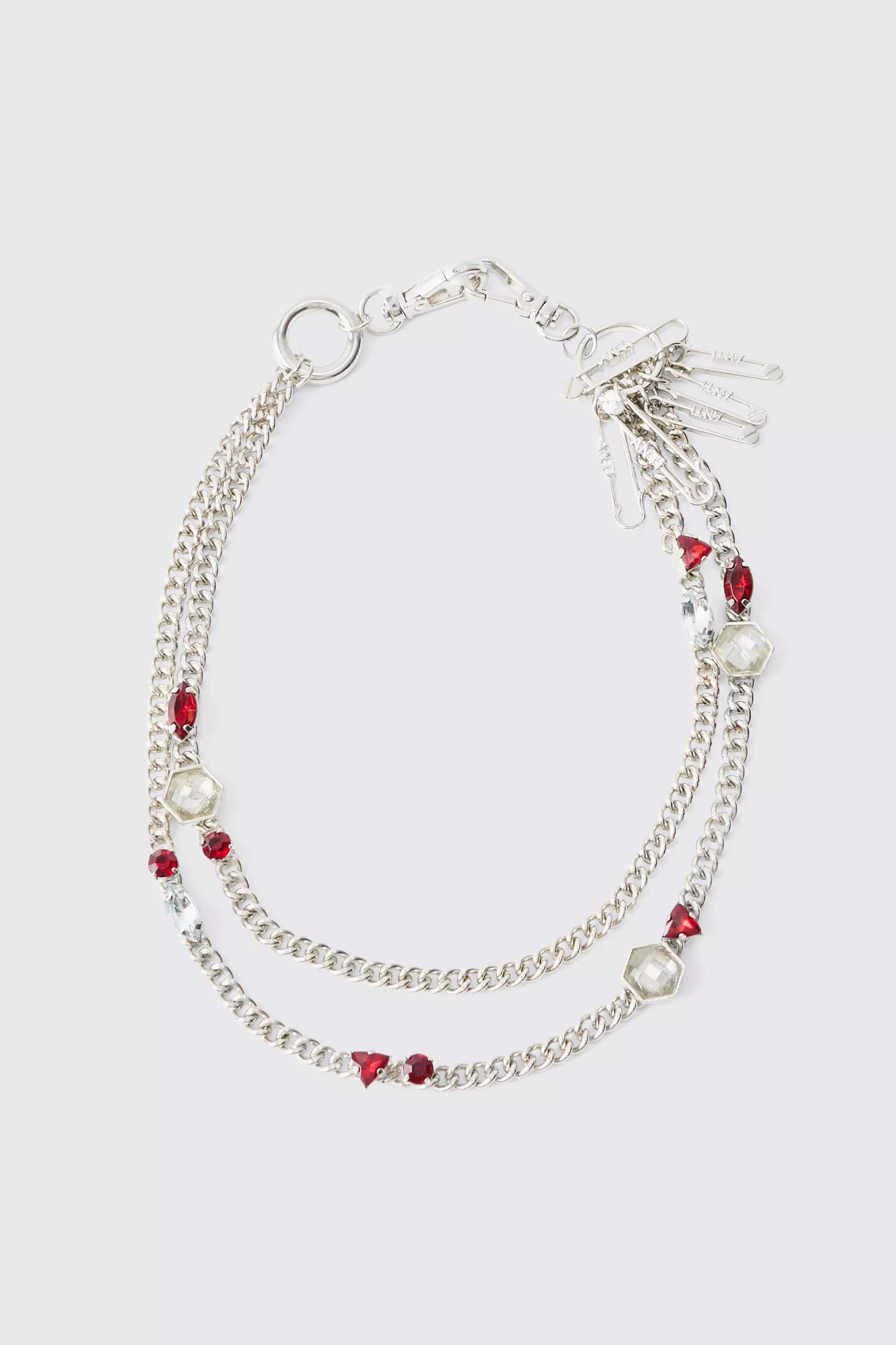 Chaîne de jean à détail strassé, Silver autre image