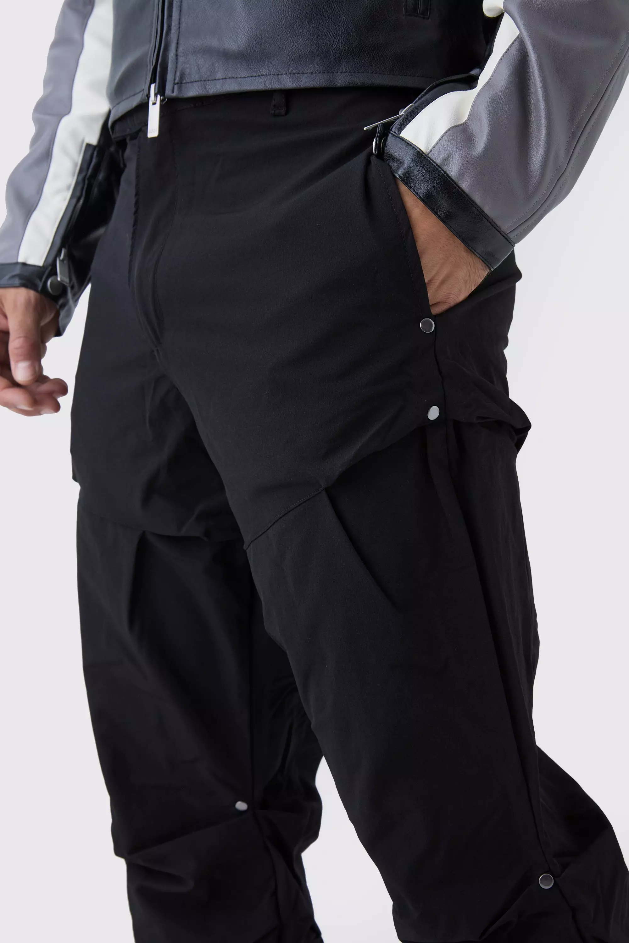 boohoo MAN リラックスフレアゴシックガセットプリントジョガー LFスキニージョガー | Field Culture