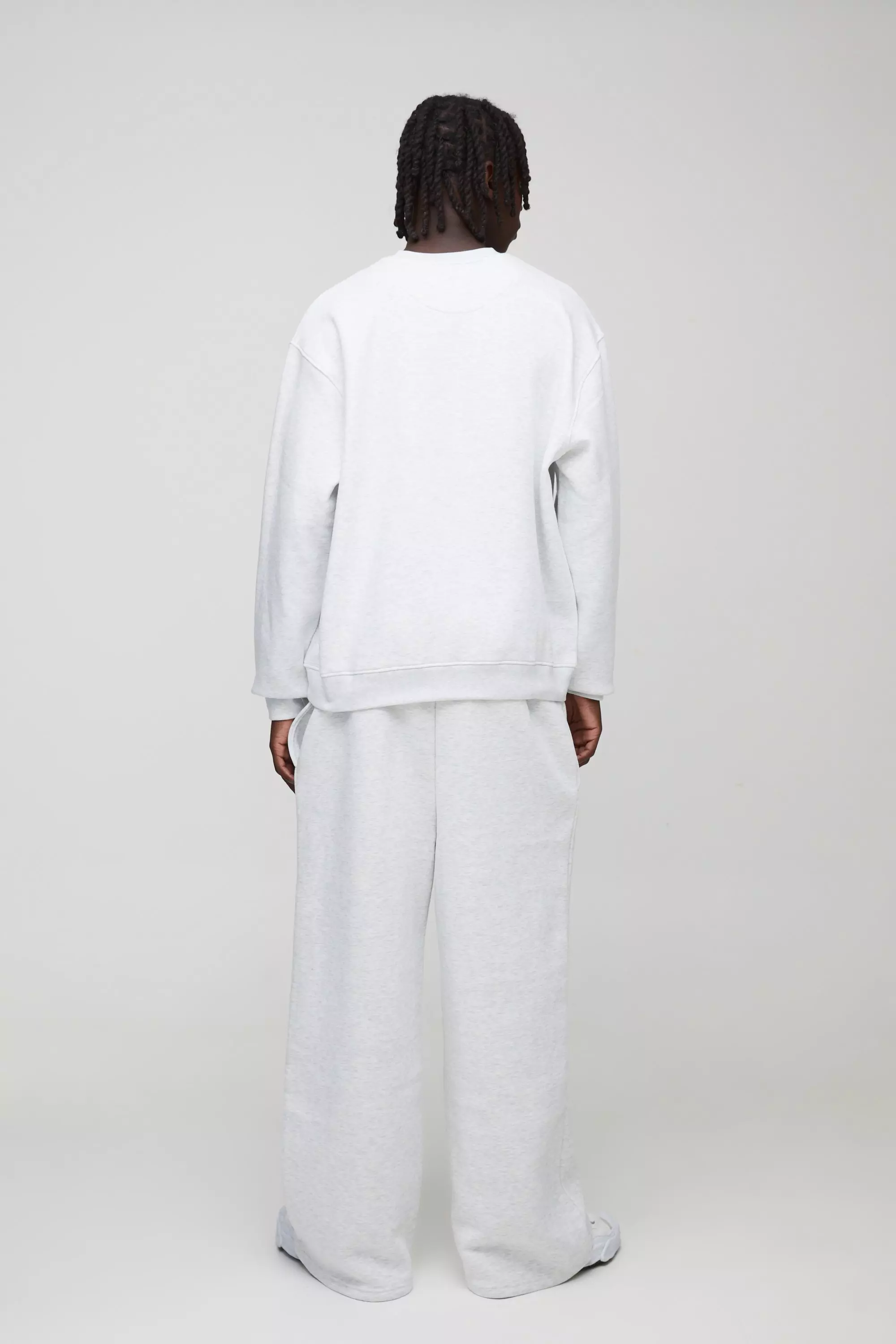 Basic Oversize Rundhals-Sweatshirt, Ash grey alternatives Bild