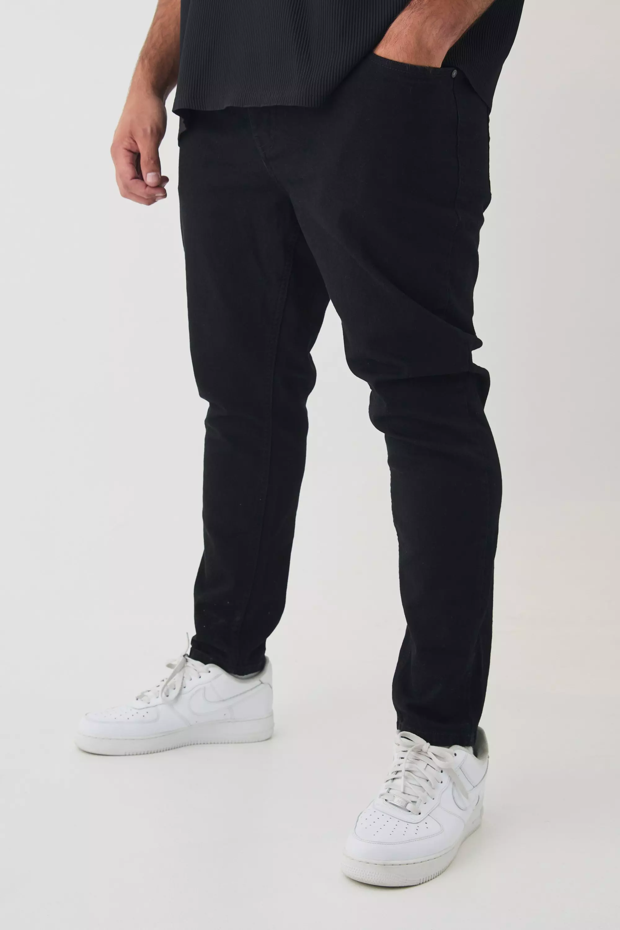 Black Plus Skinny Stretch Jeans