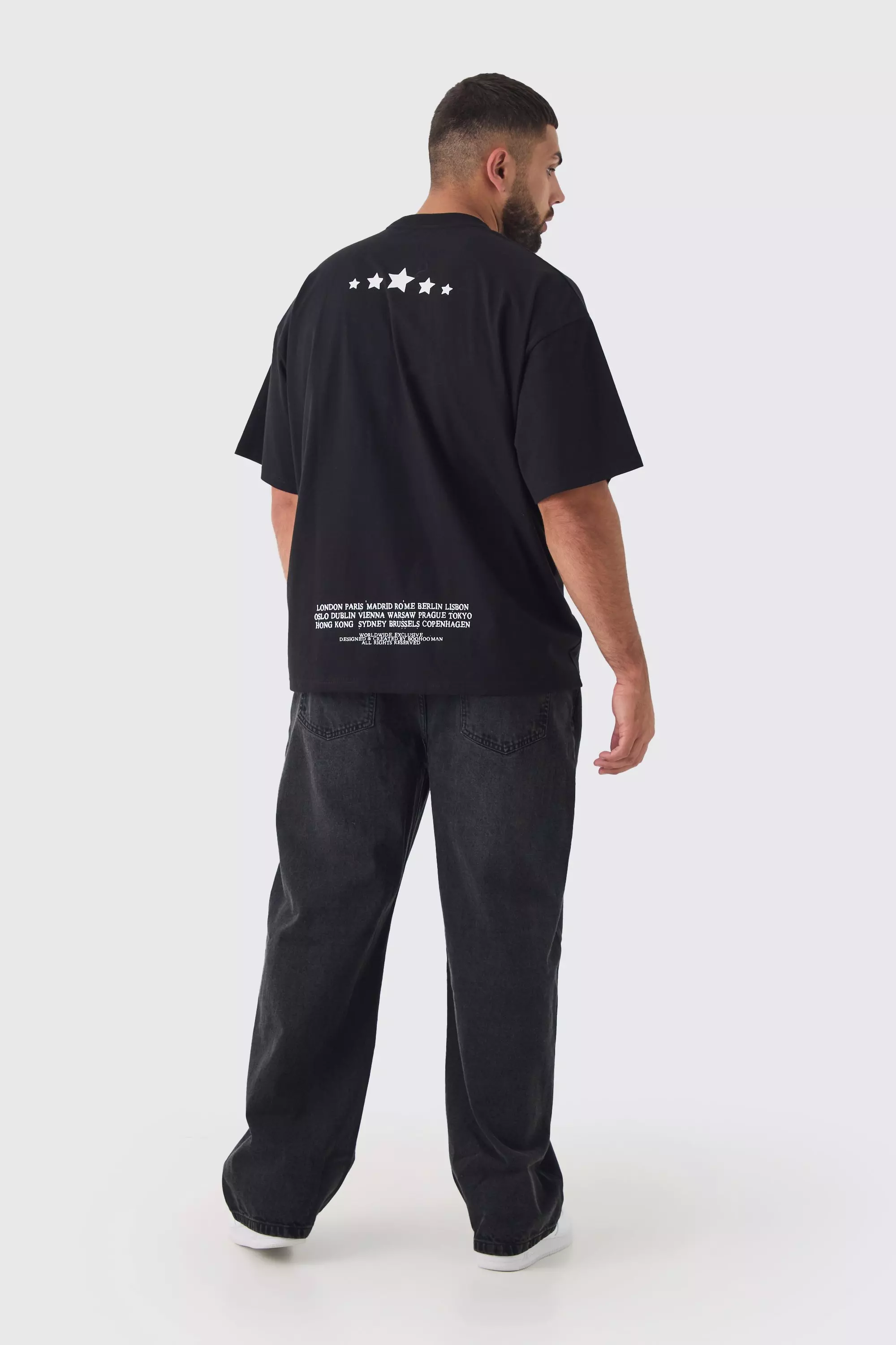 Plus Relaxed Rigid Jean | boohooMAN USA