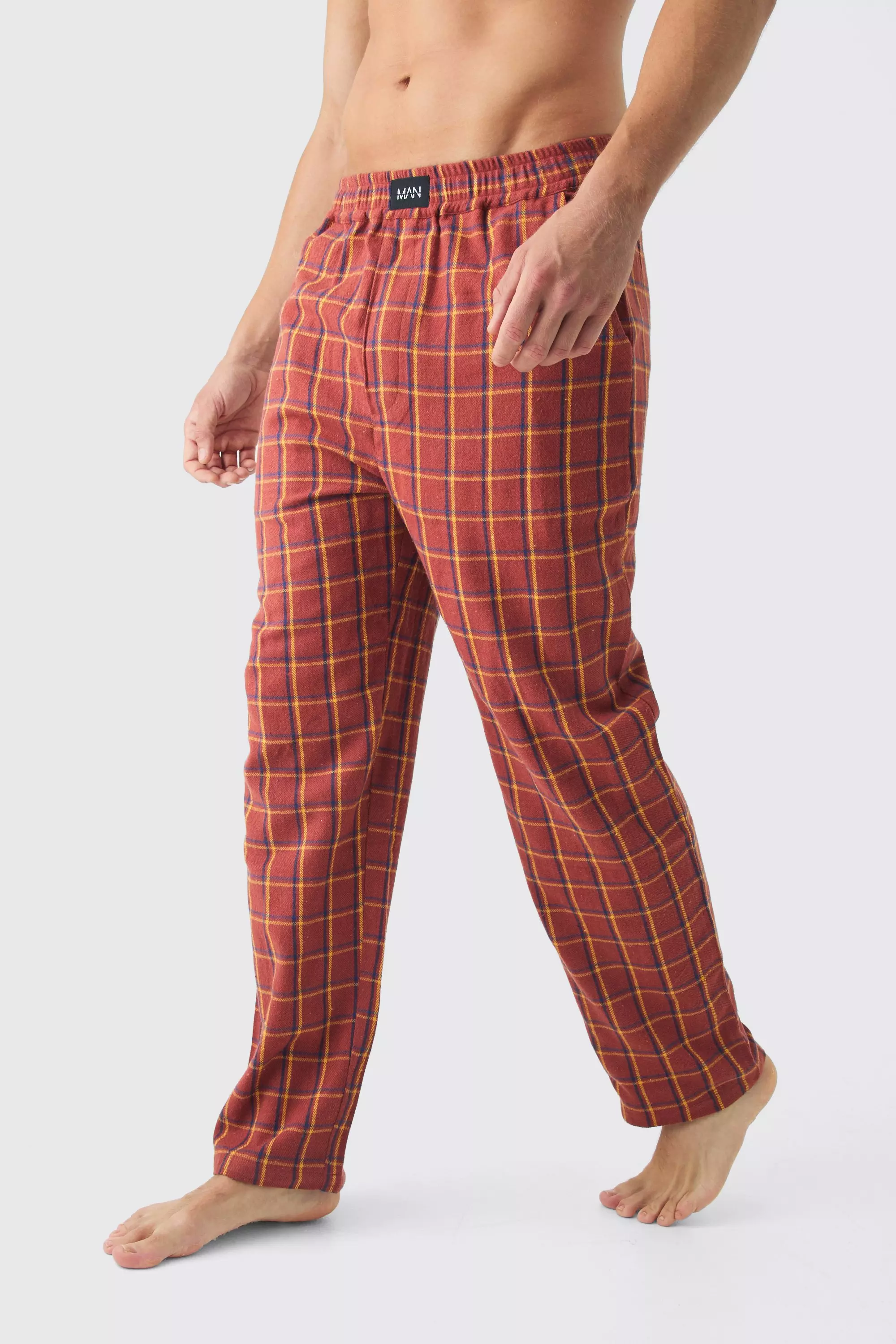 Woven Plaid Lounge Bottoms Multi