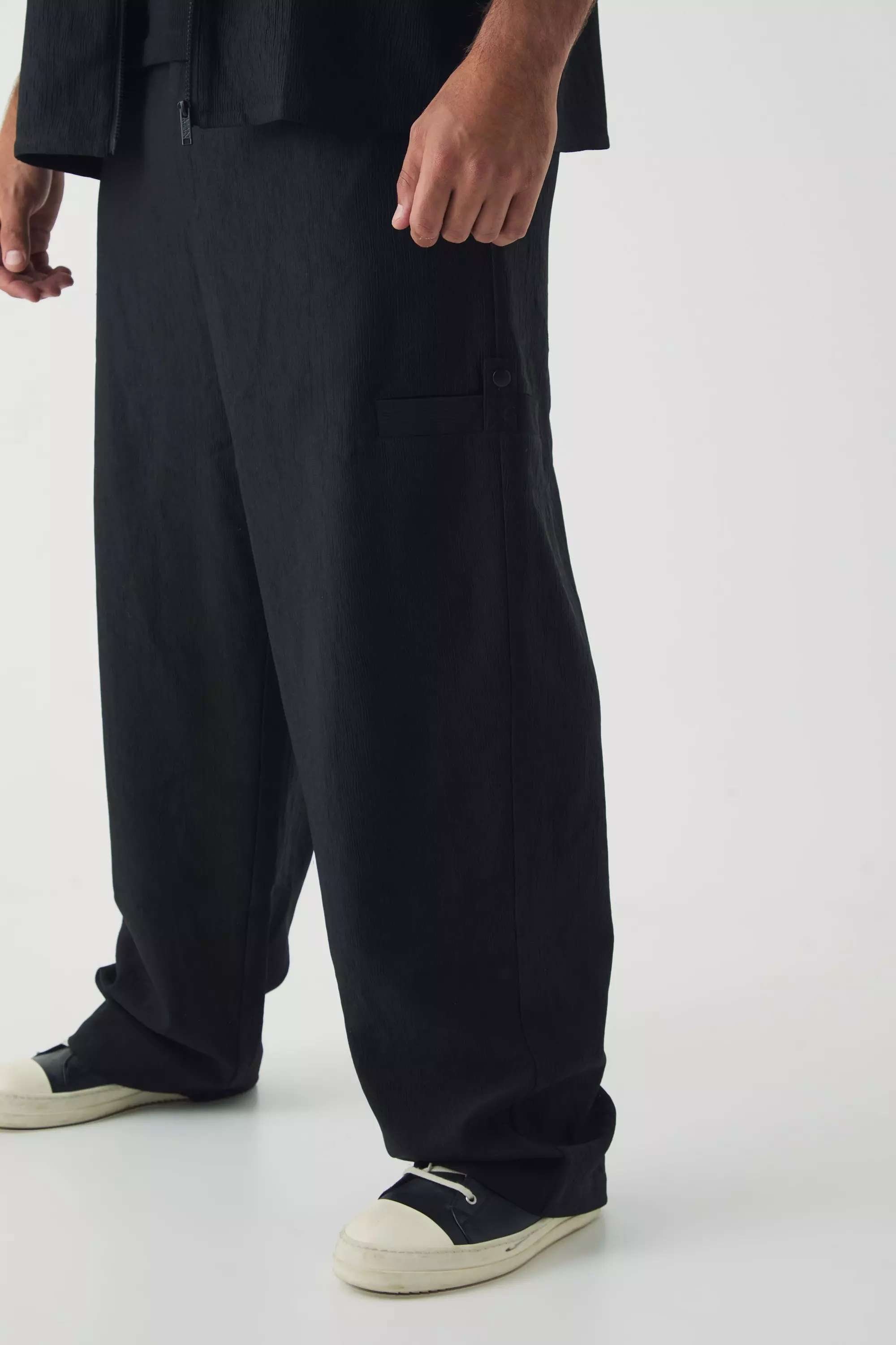 Grande taille - Pantalon de costume texturé, Black autre image