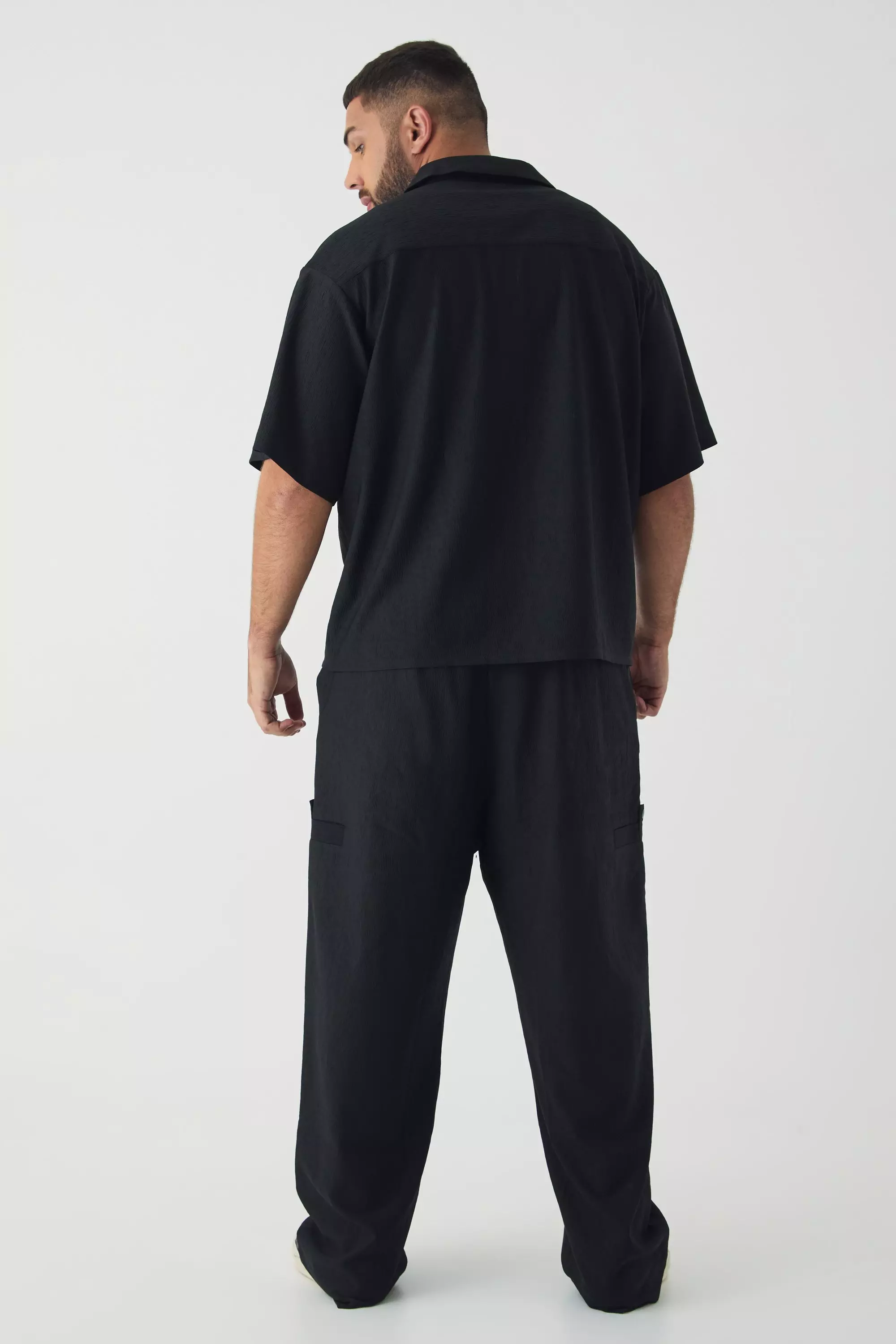 Grande taille - Pantalon de costume texturé, Black autre image