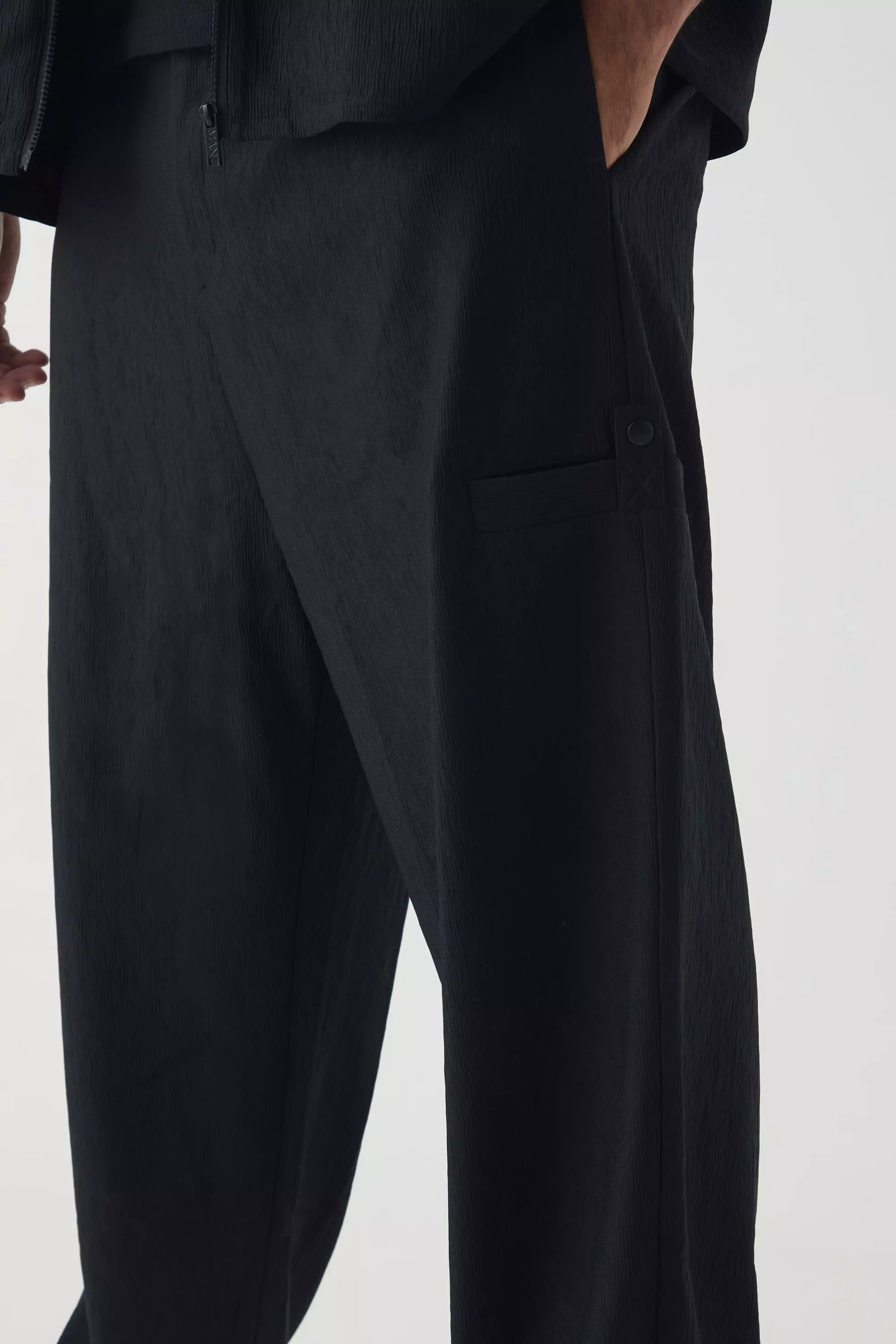 Grande taille - Pantalon de costume texturé, Black autre image