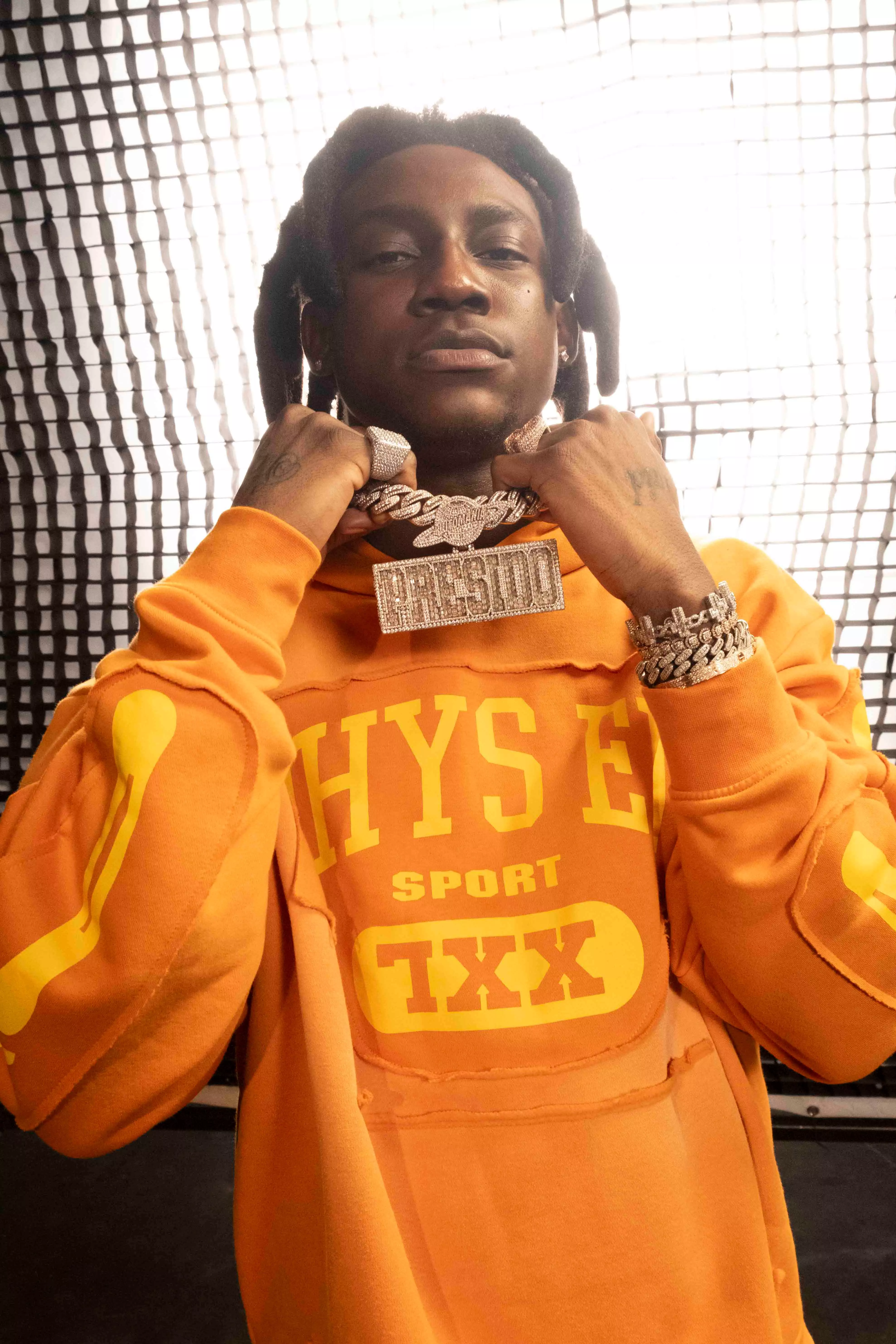 Oversized Boxy Distressed Graphic Brushback Hoodie boohooMAN USA