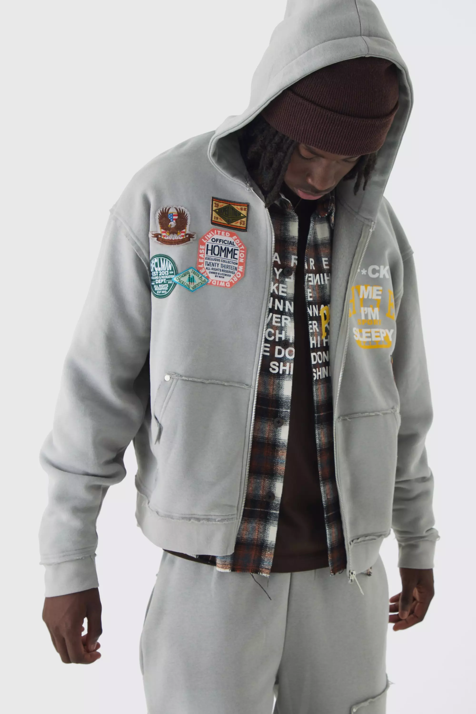 【新品未開封】 CHRONOIZM FRINGE ZIP HOODIE Mサイズ FRINGE ZIP HOODIE | CHRONOIZM