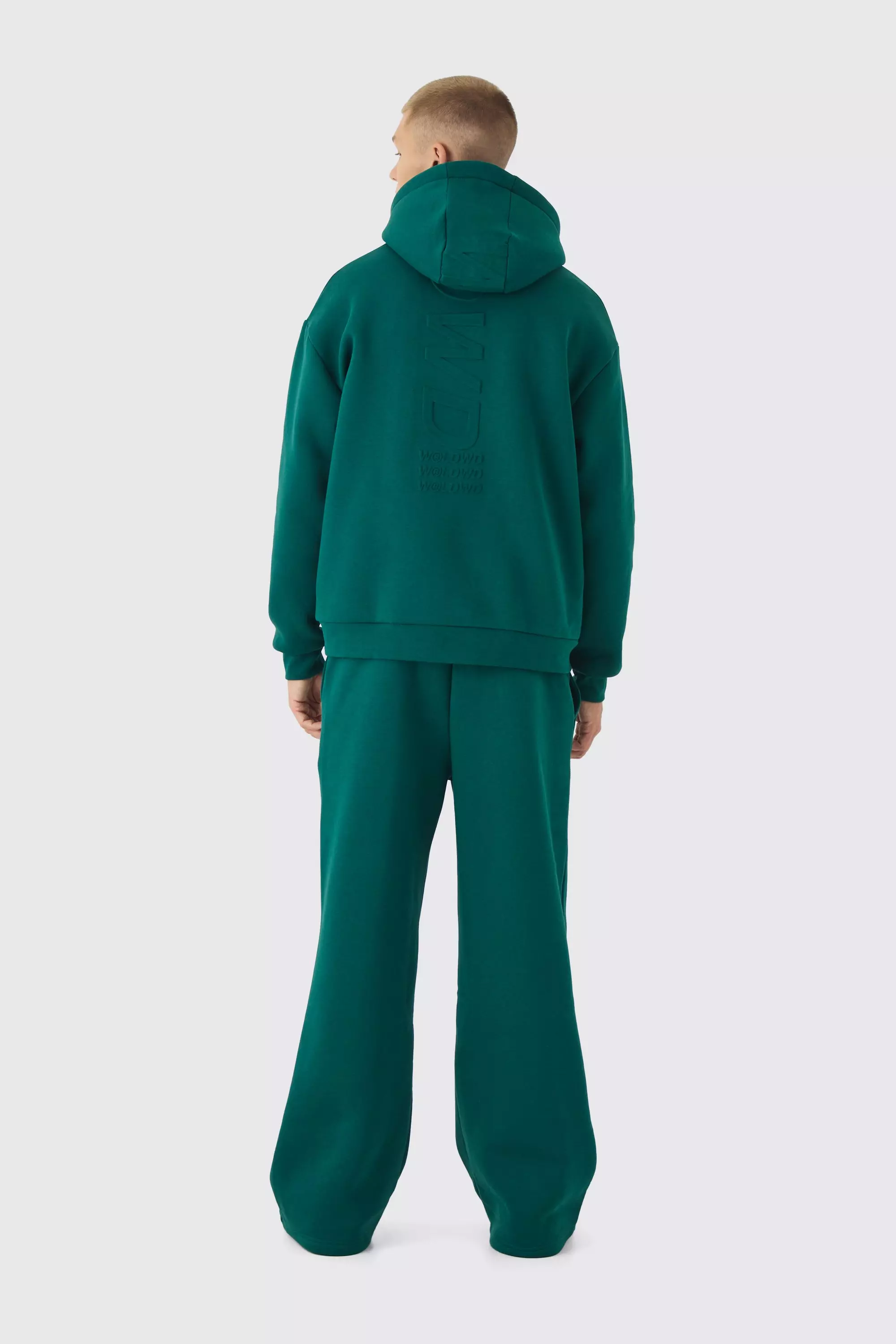 Forest Worldwide Wide Leg Joggingbroek Met Reliëf alternatieve afbeelding